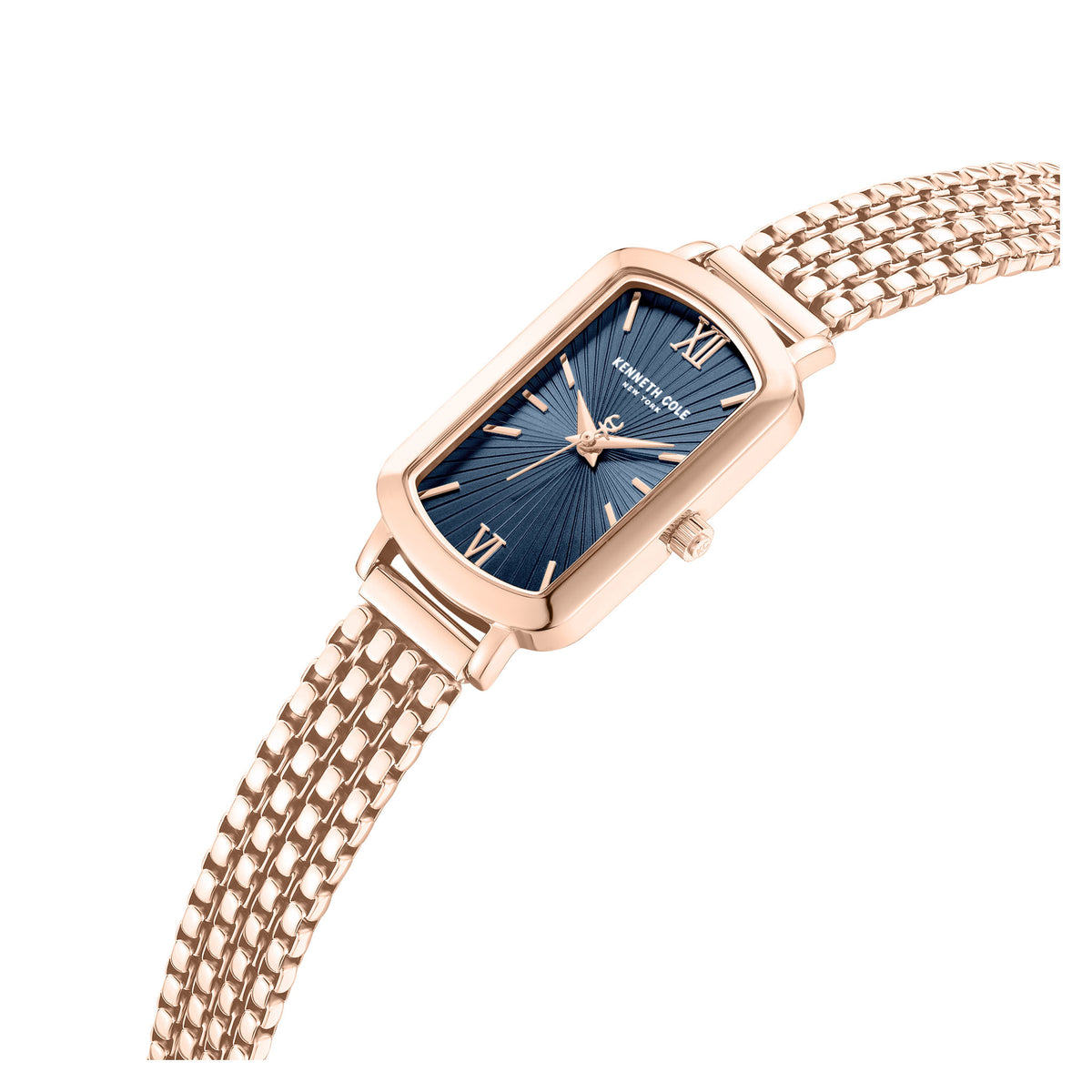 Kenneth Cole Rose Gold Steel Blue Dial Women's Watch - KCWLG0065901