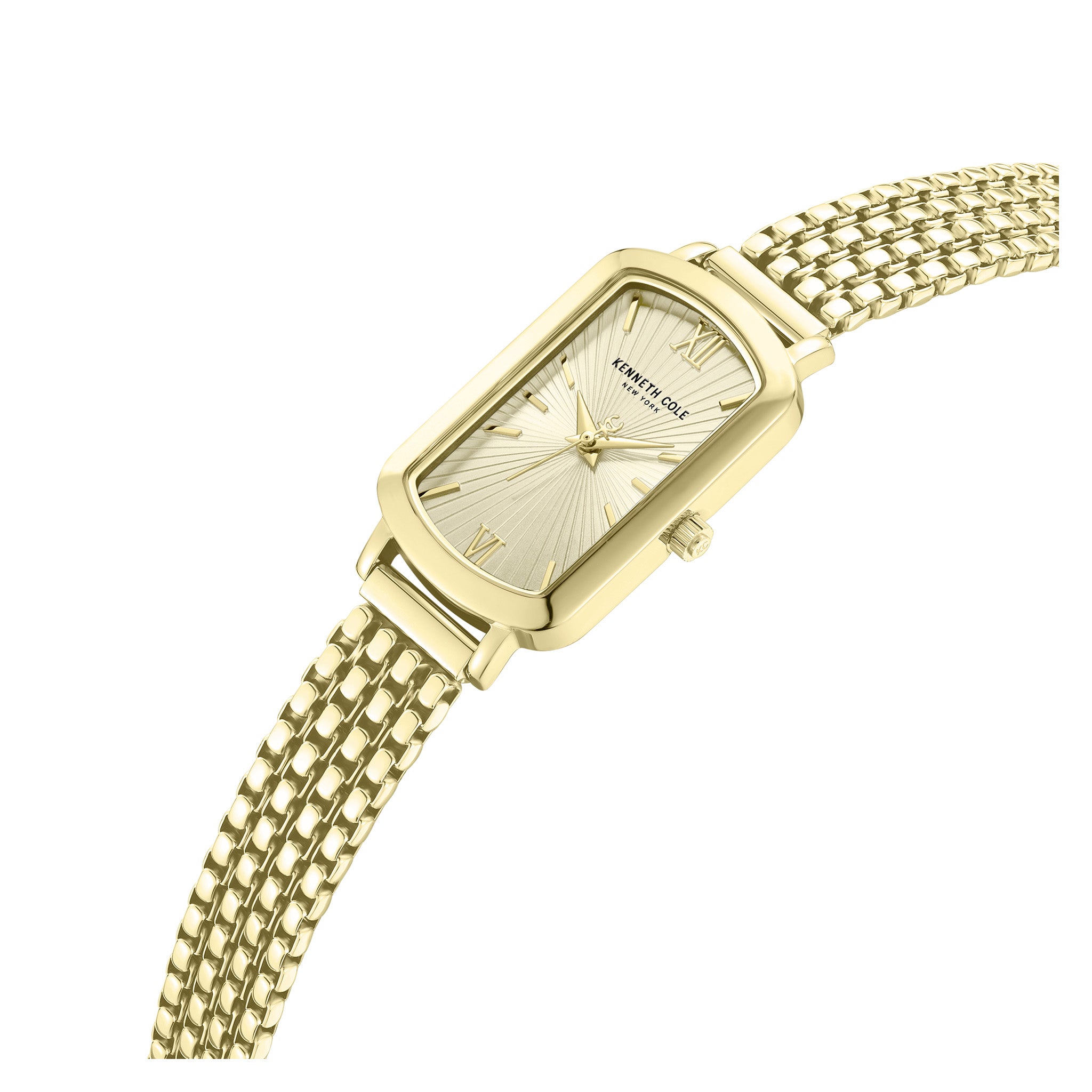 Kenneth Cole Gold Steel Champagne Dial Women's Watch - KCWLG0065902