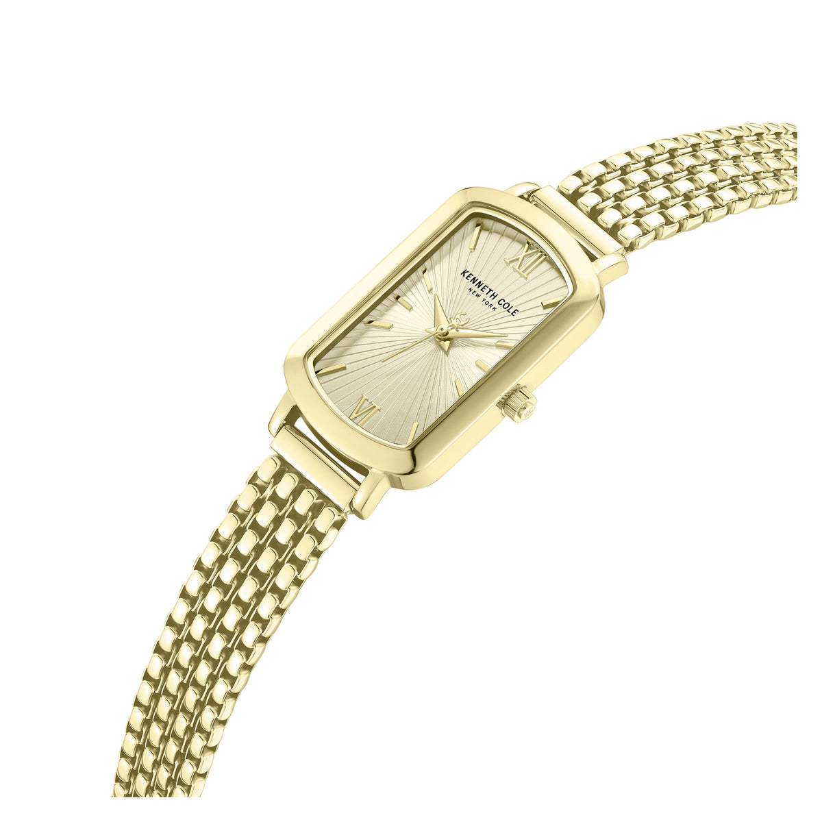 Kenneth Cole Gold Steel Champagne Dial Women's Watch - KCWLG0065902