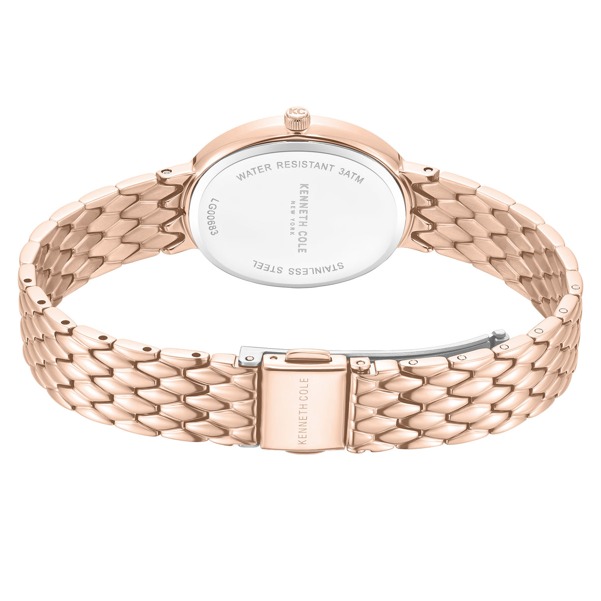 Kenneth Cole Rose Gold Steel MOP Dial Women's Watch - KCWLG0068301