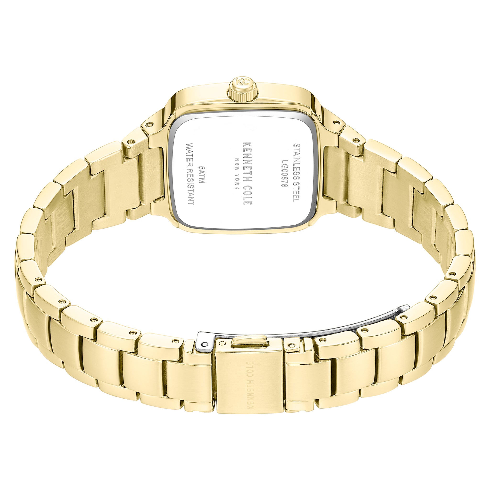 Kenneth Cole Gold Steel MOP Dial Women's Watch - KCWLG0087803