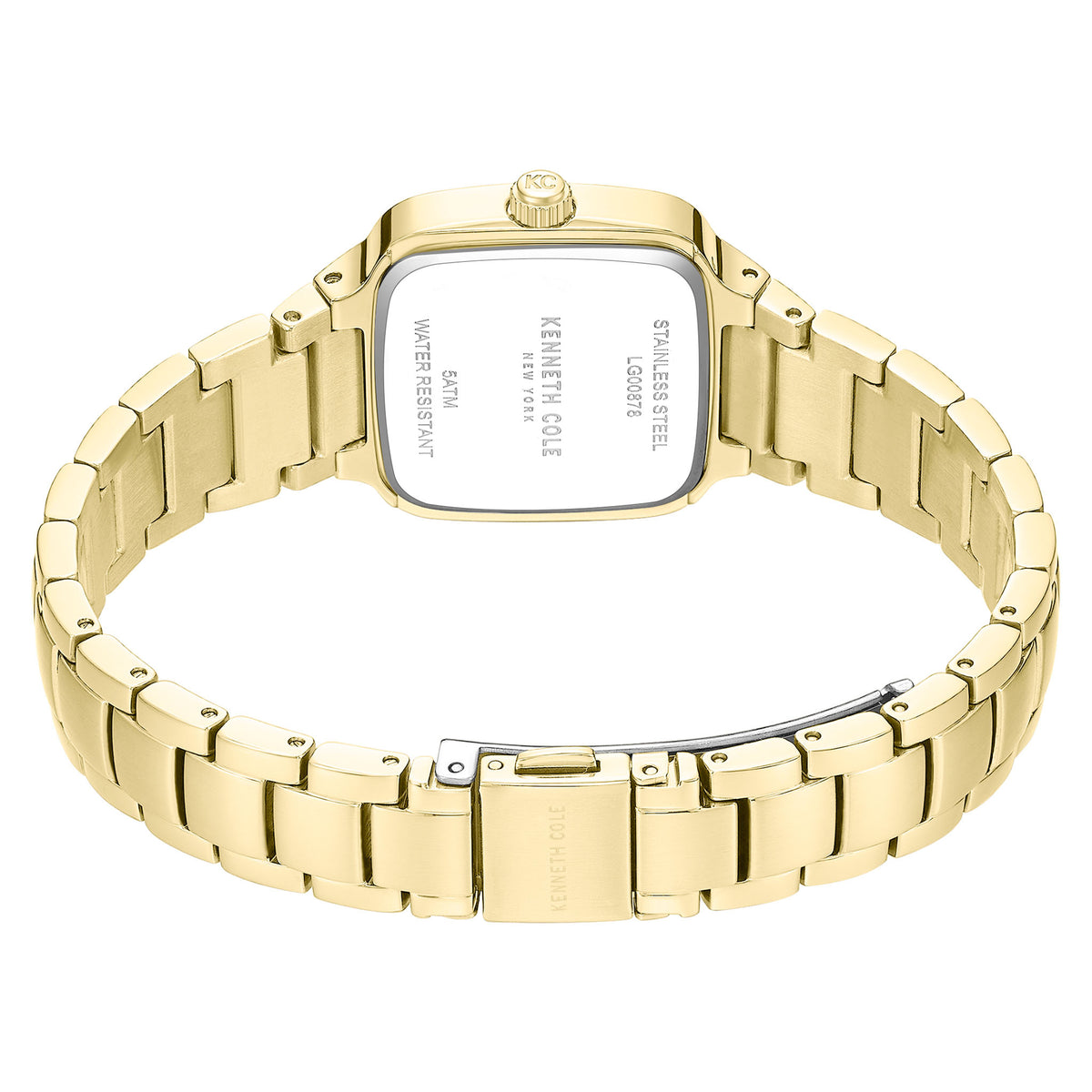 Kenneth Cole Gold Steel MOP Dial Women's Watch - KCWLG0087803