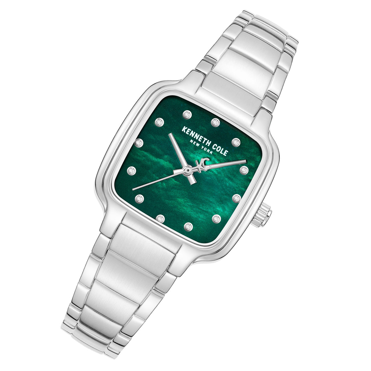 Kenneth Cole Stainless Steel Green MOP Dial Women's Watch - KCWLG0087806
