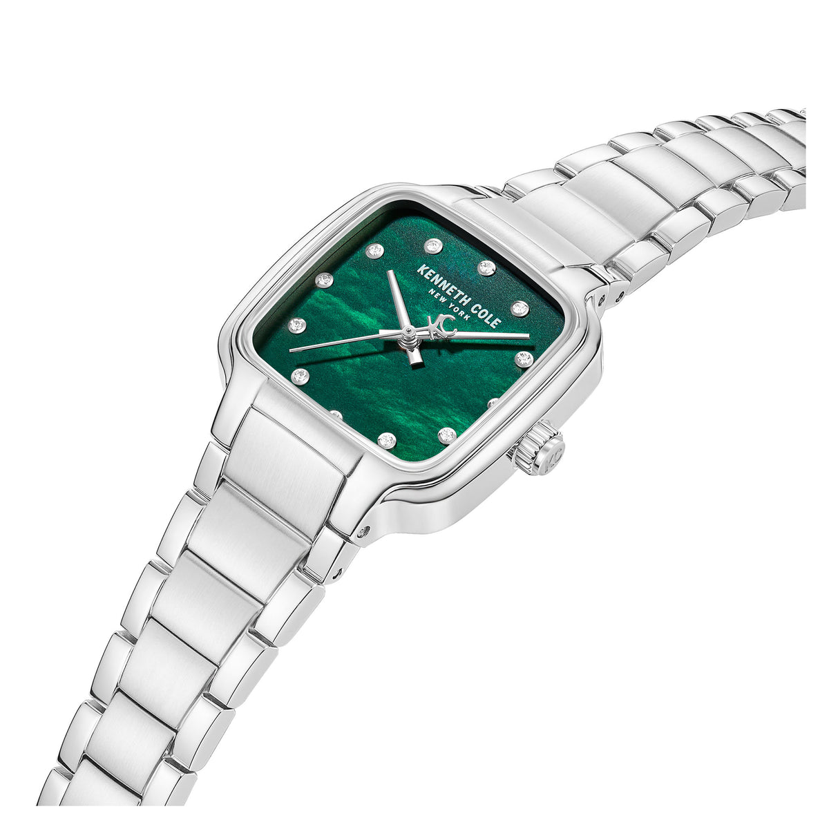 Kenneth Cole Stainless Steel Green MOP Dial Women's Watch - KCWLG0087806