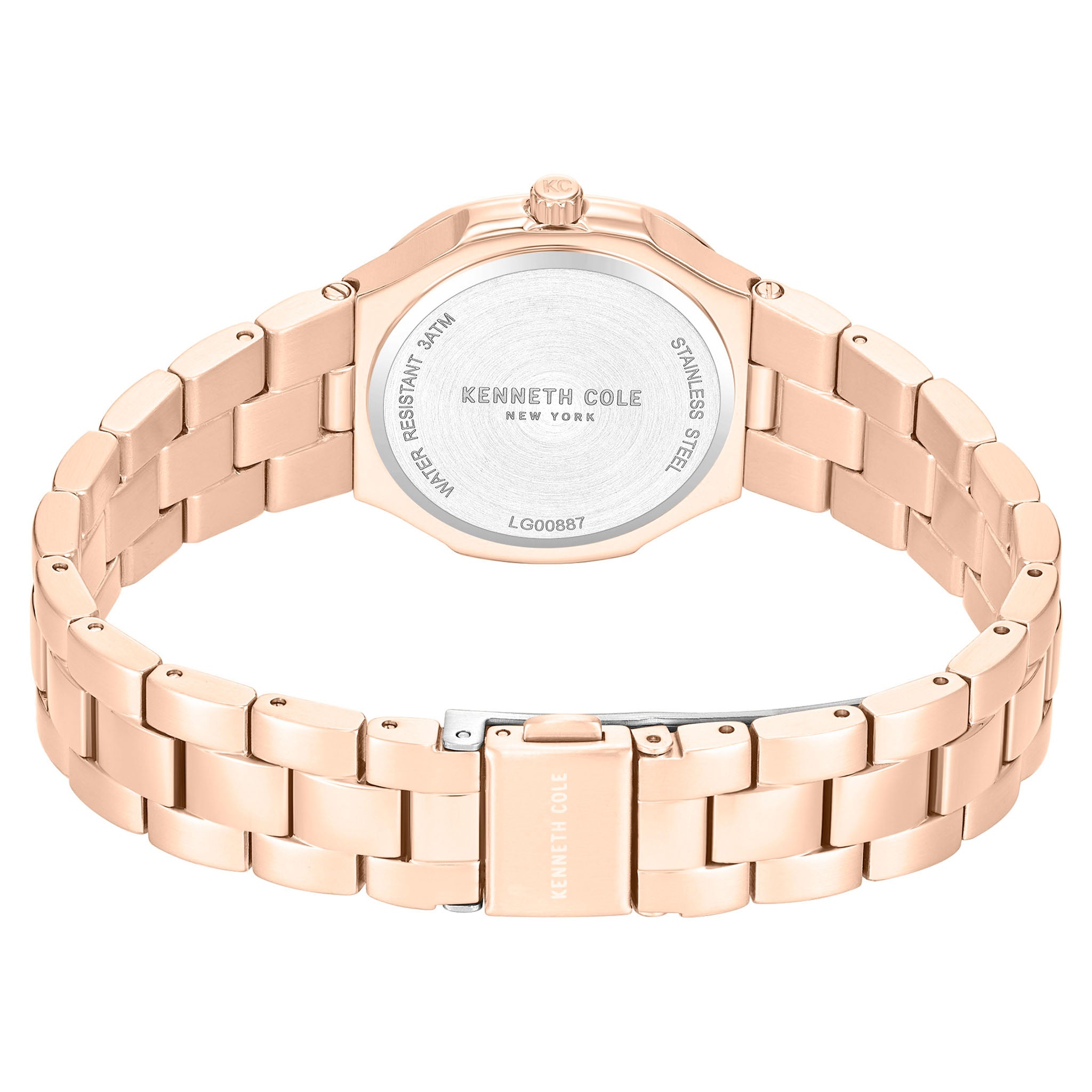 Kenneth Cole Rose Gold Steel MOP Dial Women's Watch - KCWLG0088703