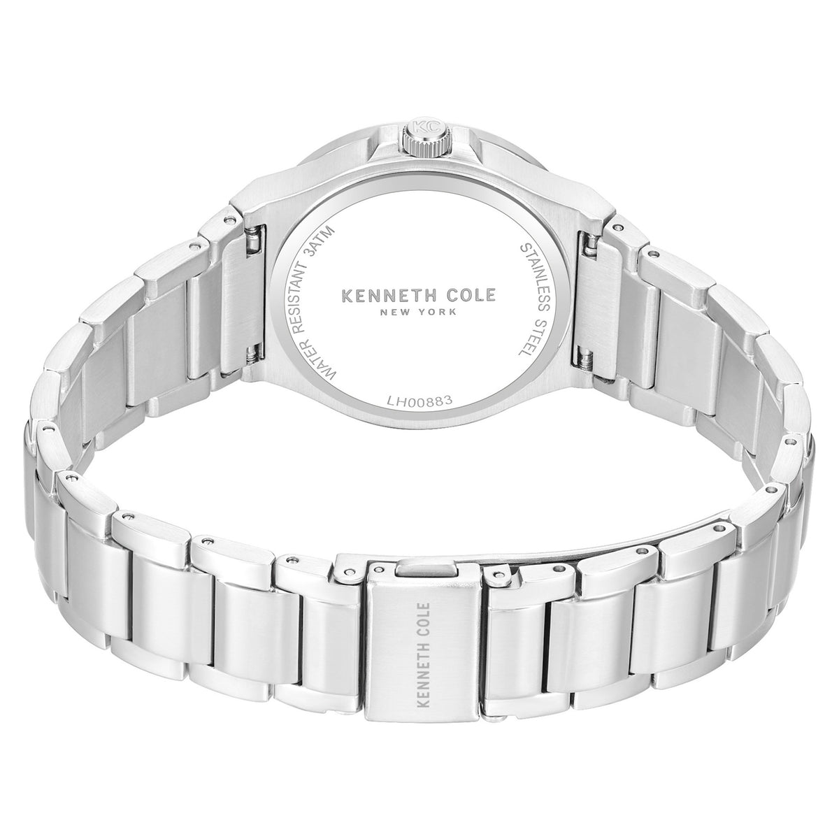 Kenneth Cole Silver Steel Blue Dial Women's Watch - KCWLH0088301