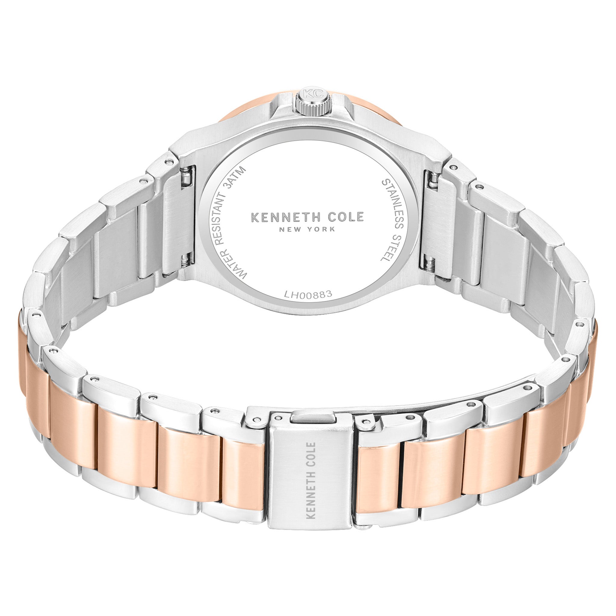 Kenneth Cole Two-Tone Steel Silver Dial Women's Watch - KCWLH0088304