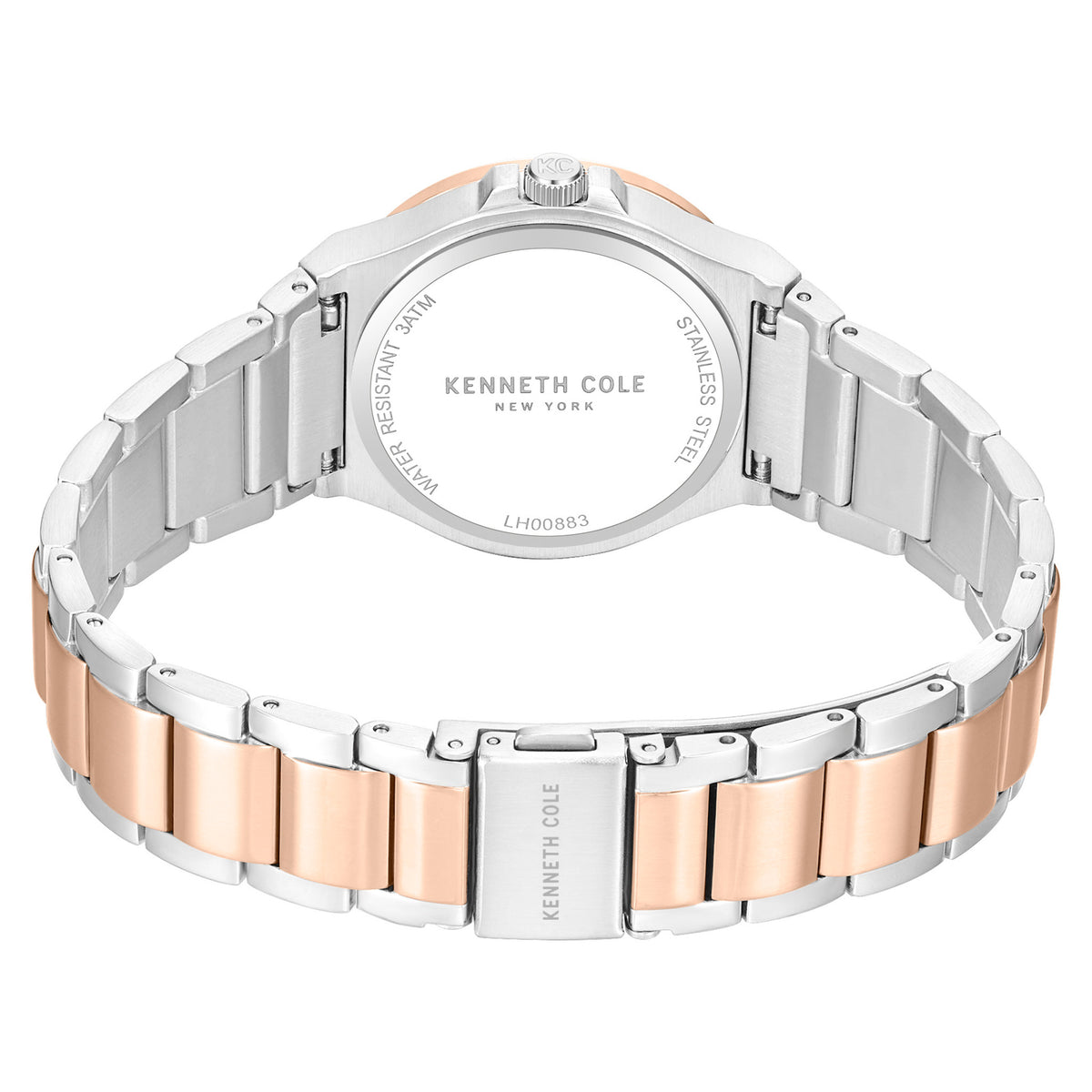 Kenneth Cole Two-Tone Steel Silver Dial Women's Watch - KCWLH0088304