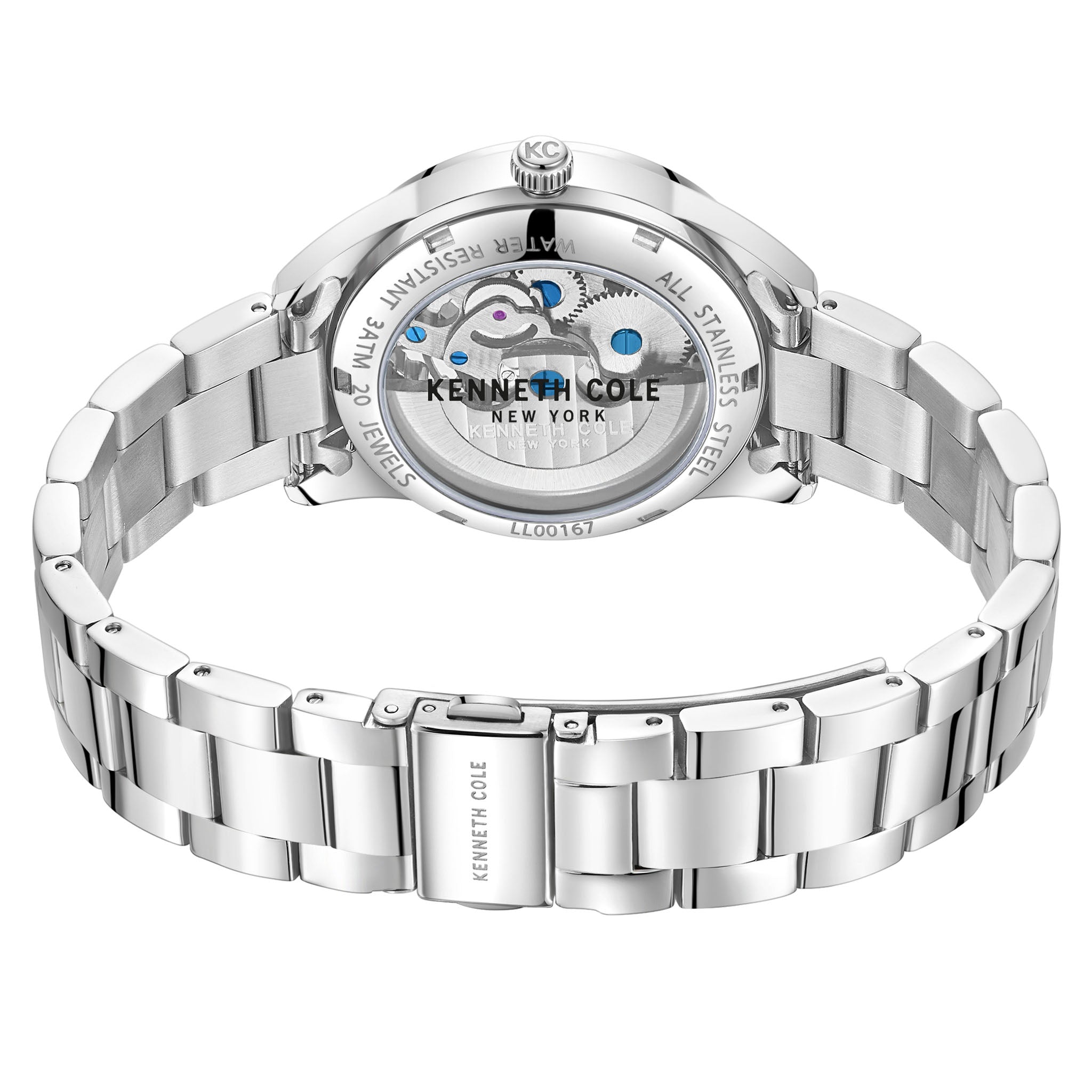 Kenneth Cole Stainless Steel Silver Dial Automatic Women's Watch - KCWLL0016701