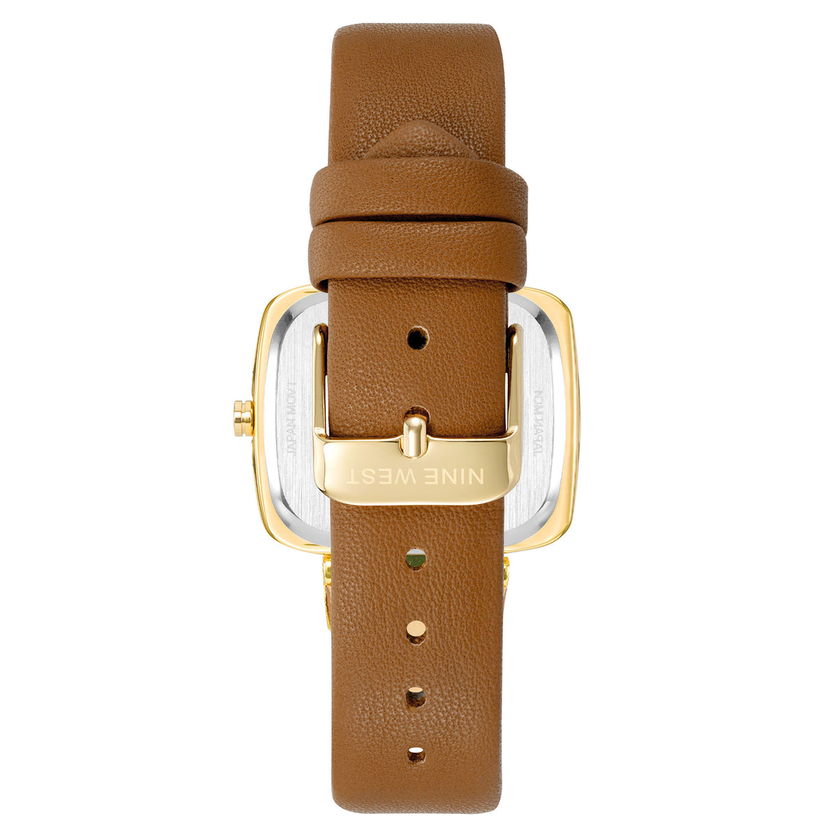 Nine West Honey-Tone Leather Champagne Dial Women's Watch - NW1856GPHY