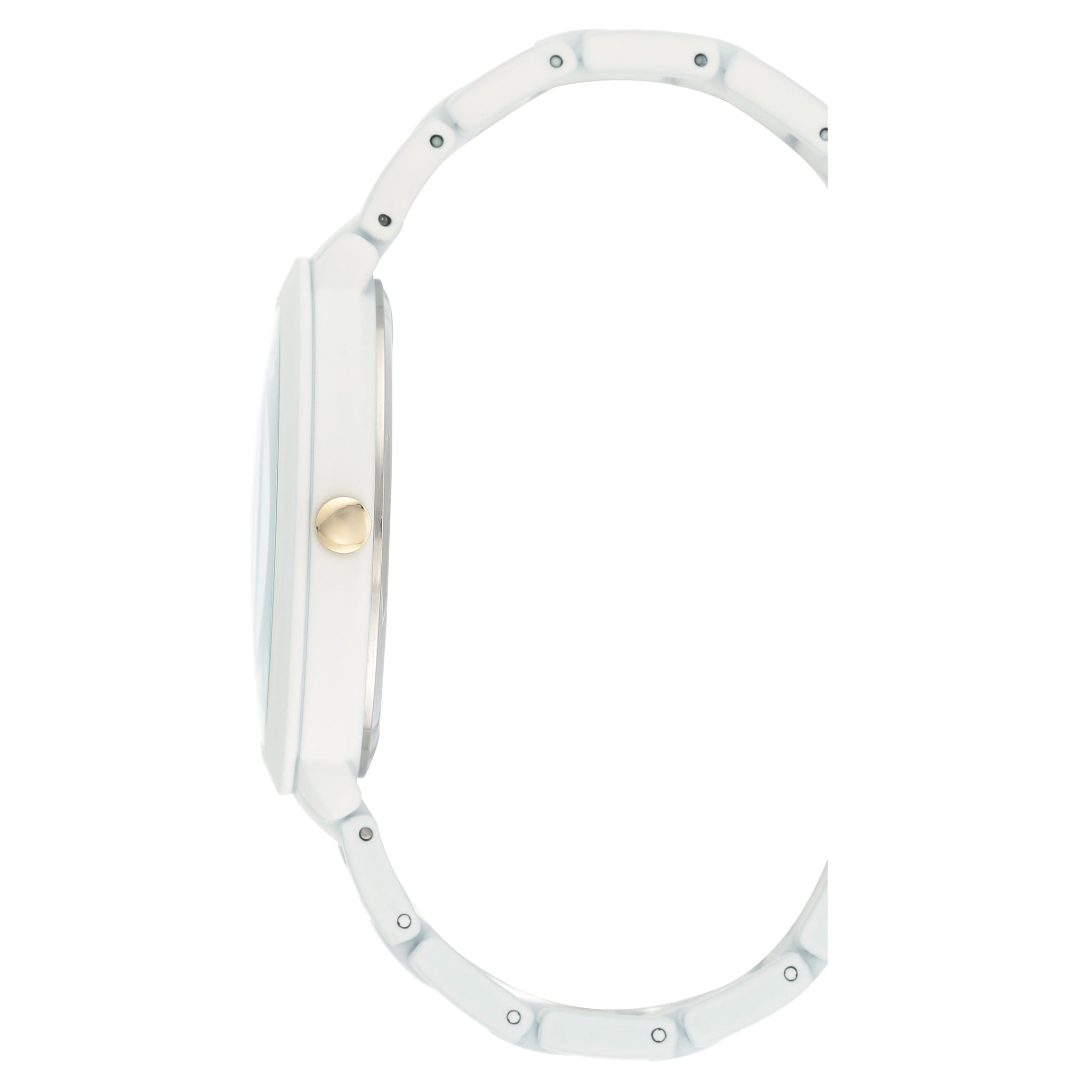 Nine West White Rubber Bracelet Marble Dial Women's Watch - NW2274MAWT