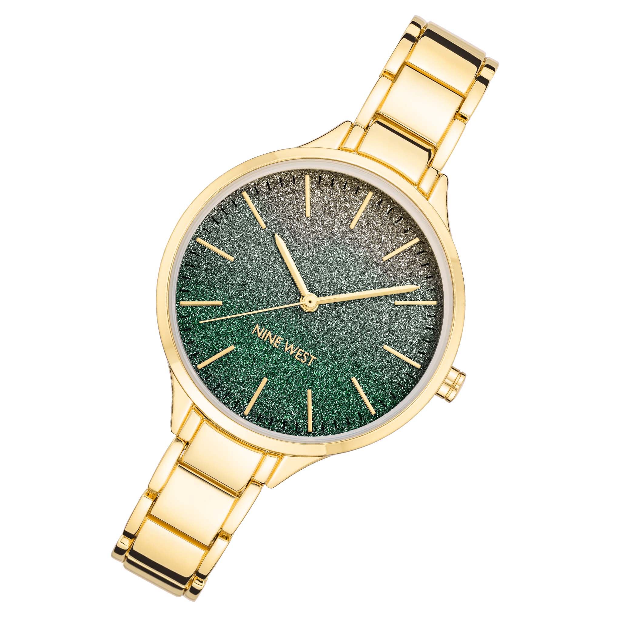 Nine West Gold-Tone Bracelet Ombre Dial Women's Watch - NW2336GNGB