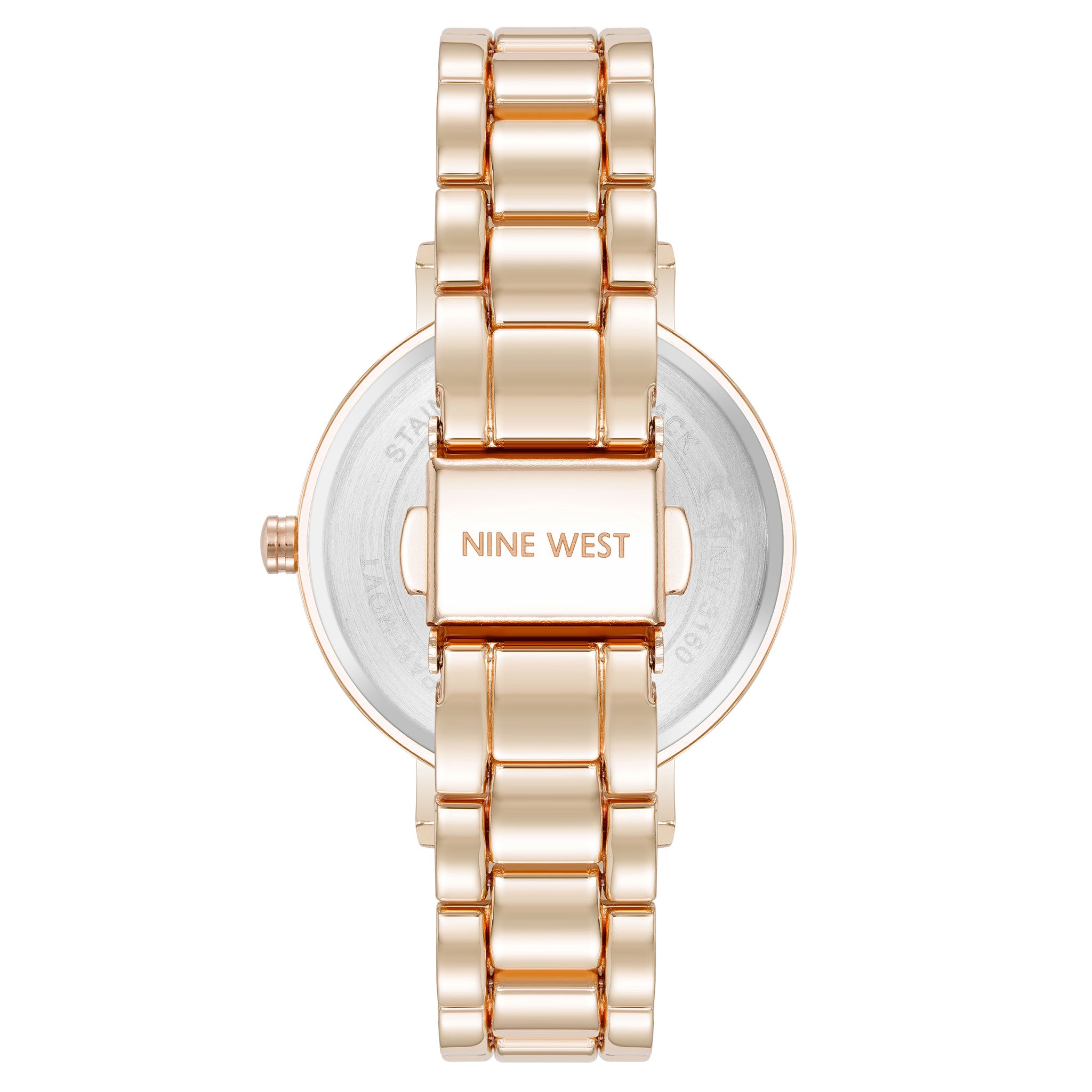 Nine West Rose Gold-Tone Bracelet Pink Dial Women's Watch - NW3160PKRG