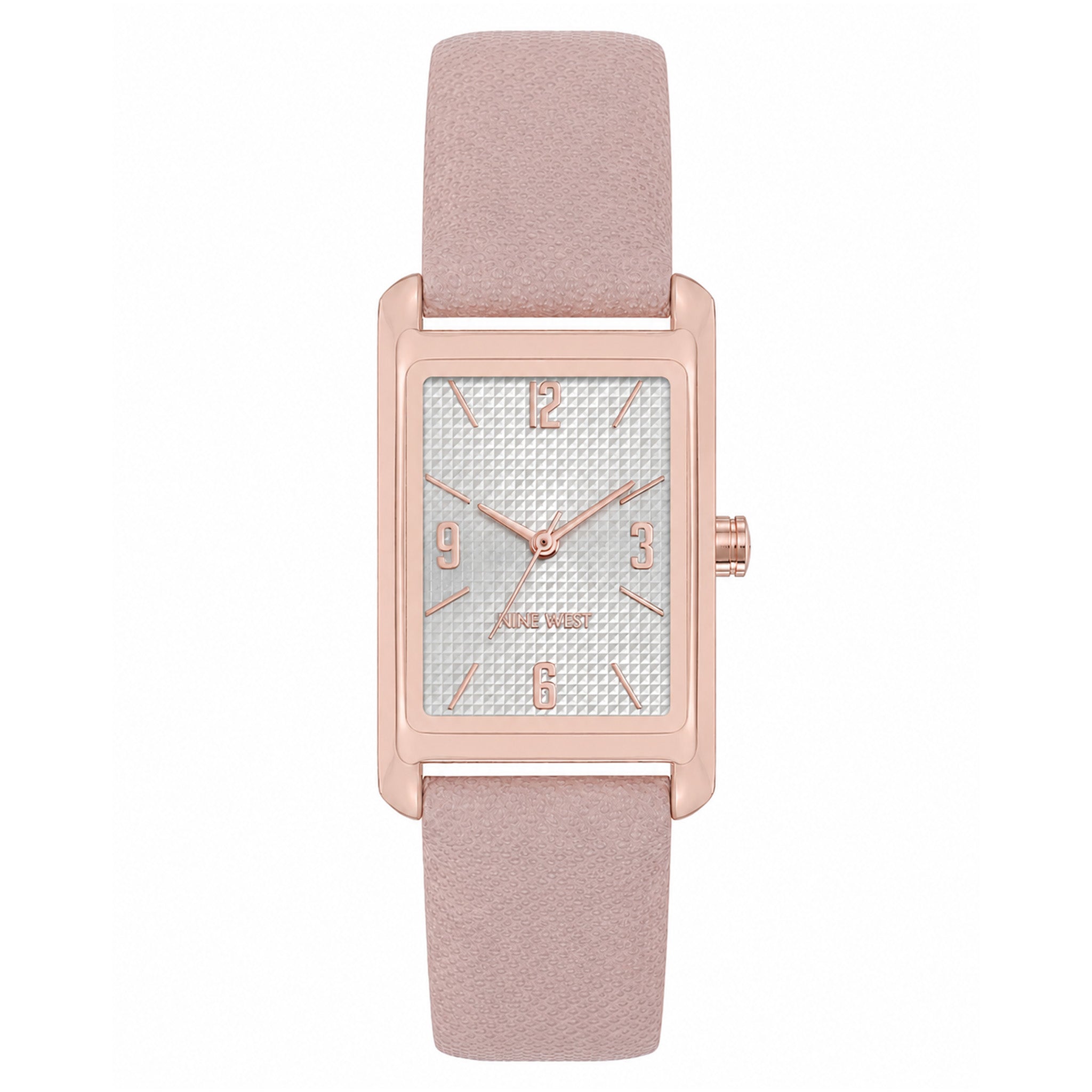 Nine West Blush Leather SIlver Dial Women's Watch - NW3208RGBH