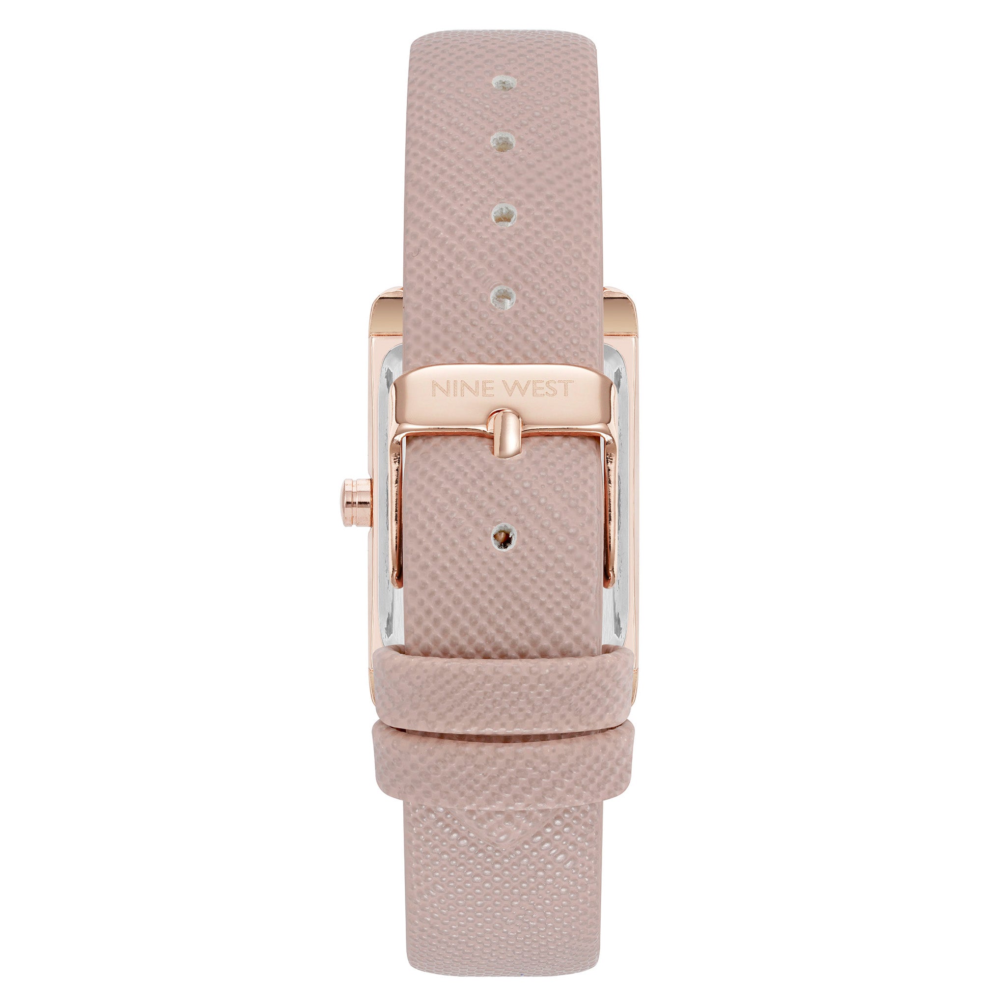 Nine West Blush Leather Silver Dial Women's Watch - NW3208RGBH