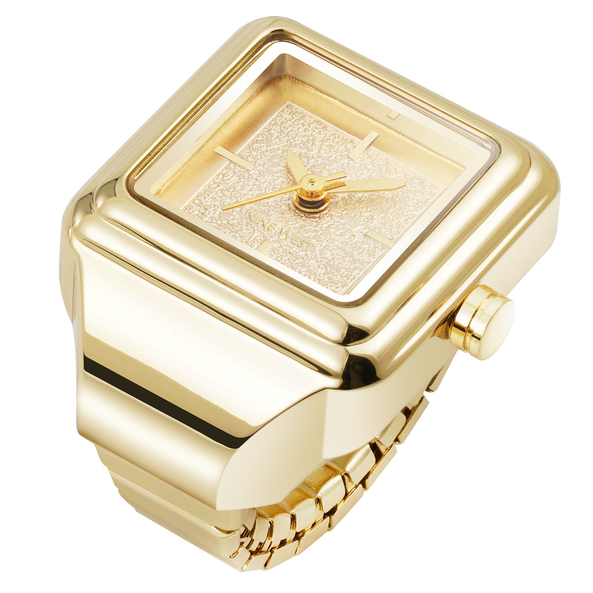Nine West Gold Steel Women's Watch - NW3340RINGCHG