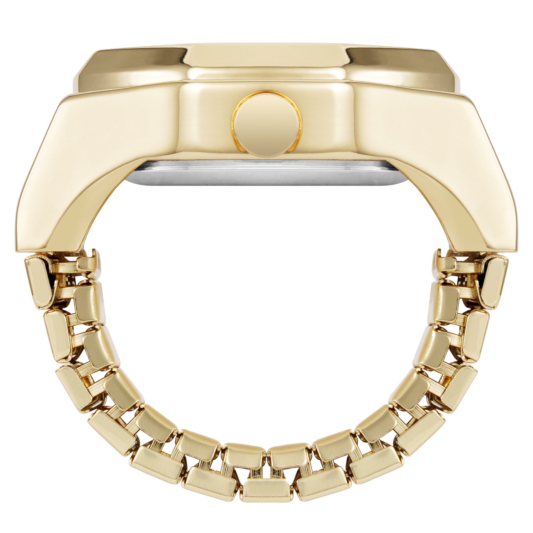 Nine West Gold Steel Black Dial Women's Watch - NW3342RINGBKG