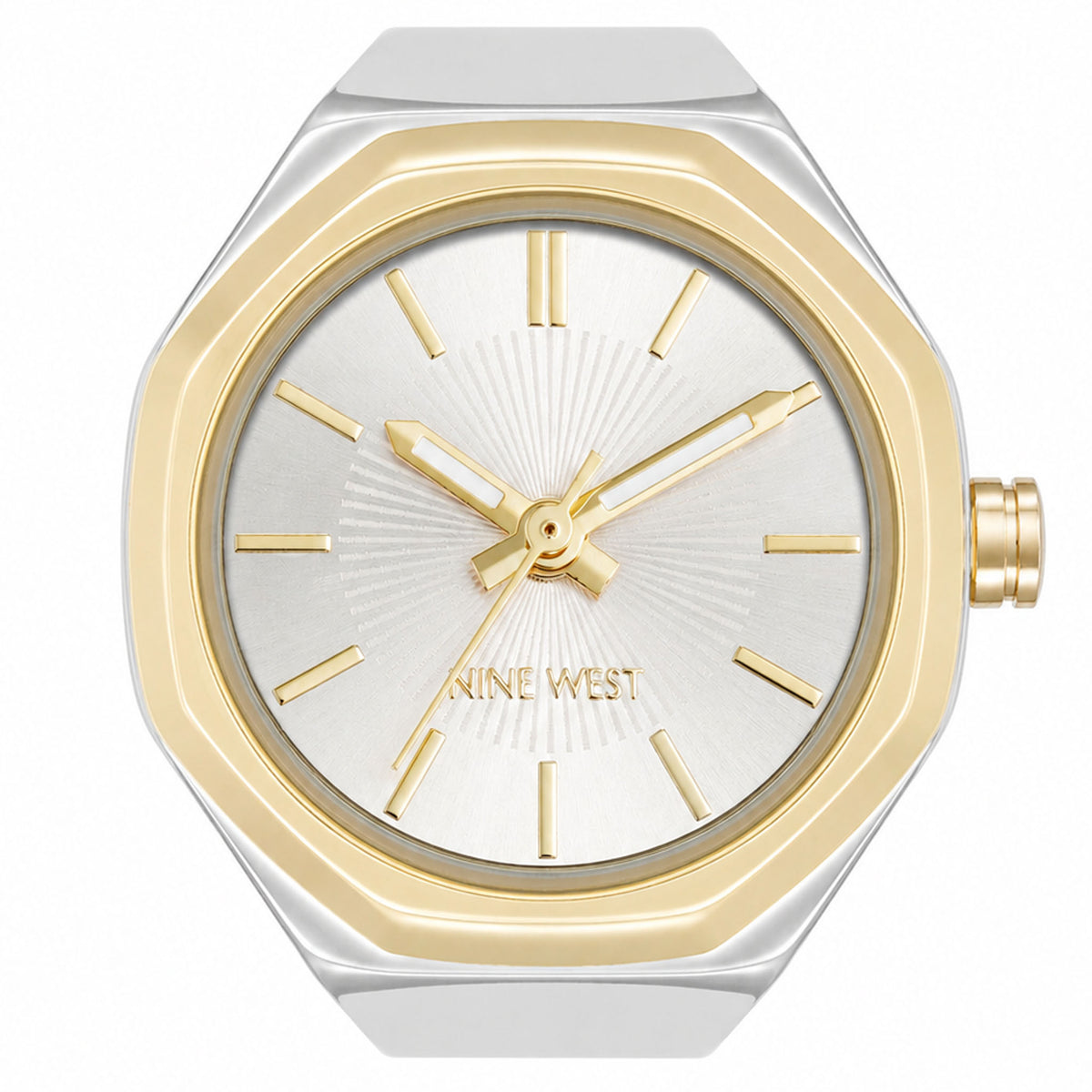 Nine West Silver Steel Women's Watch - NW3343RINGSVT