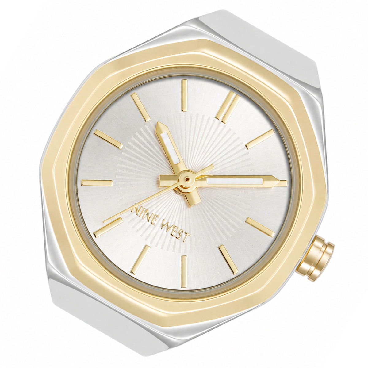 Nine West Silver Steel Women's Watch - NW3343RINGSVT