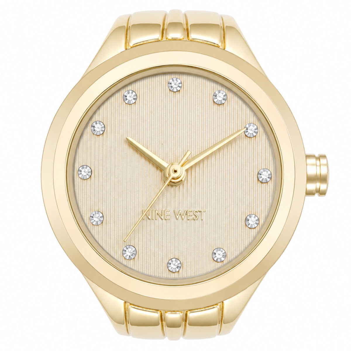 Nine West Gold Steel Women's Watch - NW3344RINGCHG