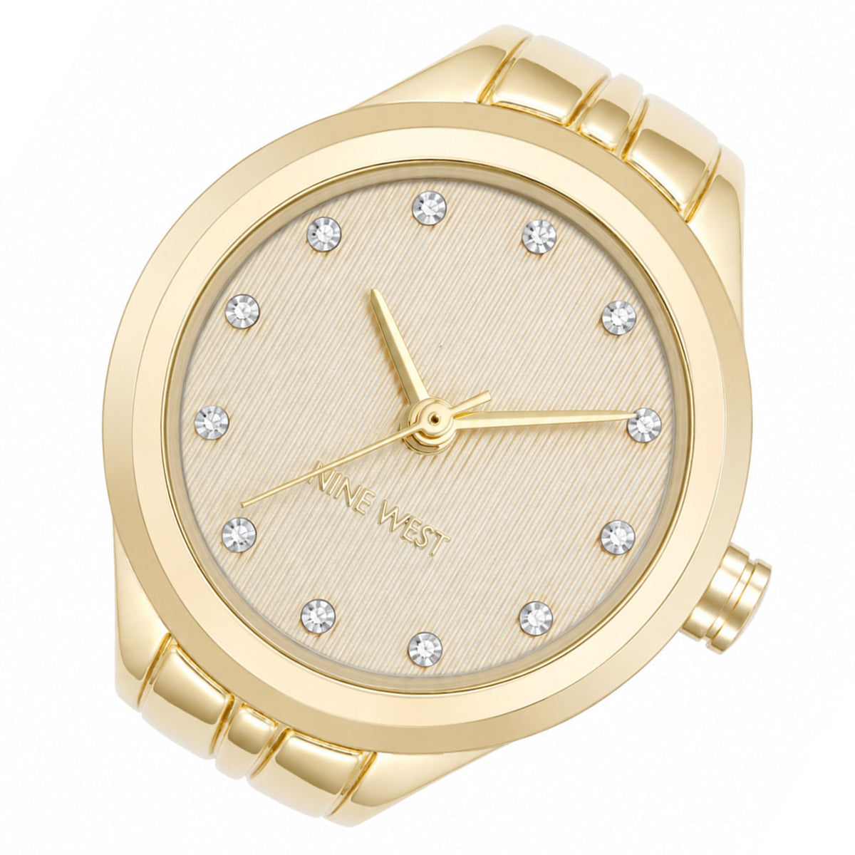 Nine West Gold Steel Women's Watch - NW3344RINGCHG