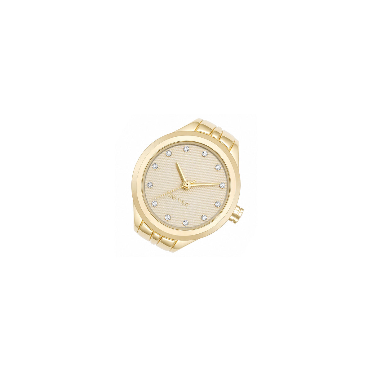 Nine West Gold Steel Women's Ring Watch - NW3344RINGCHG