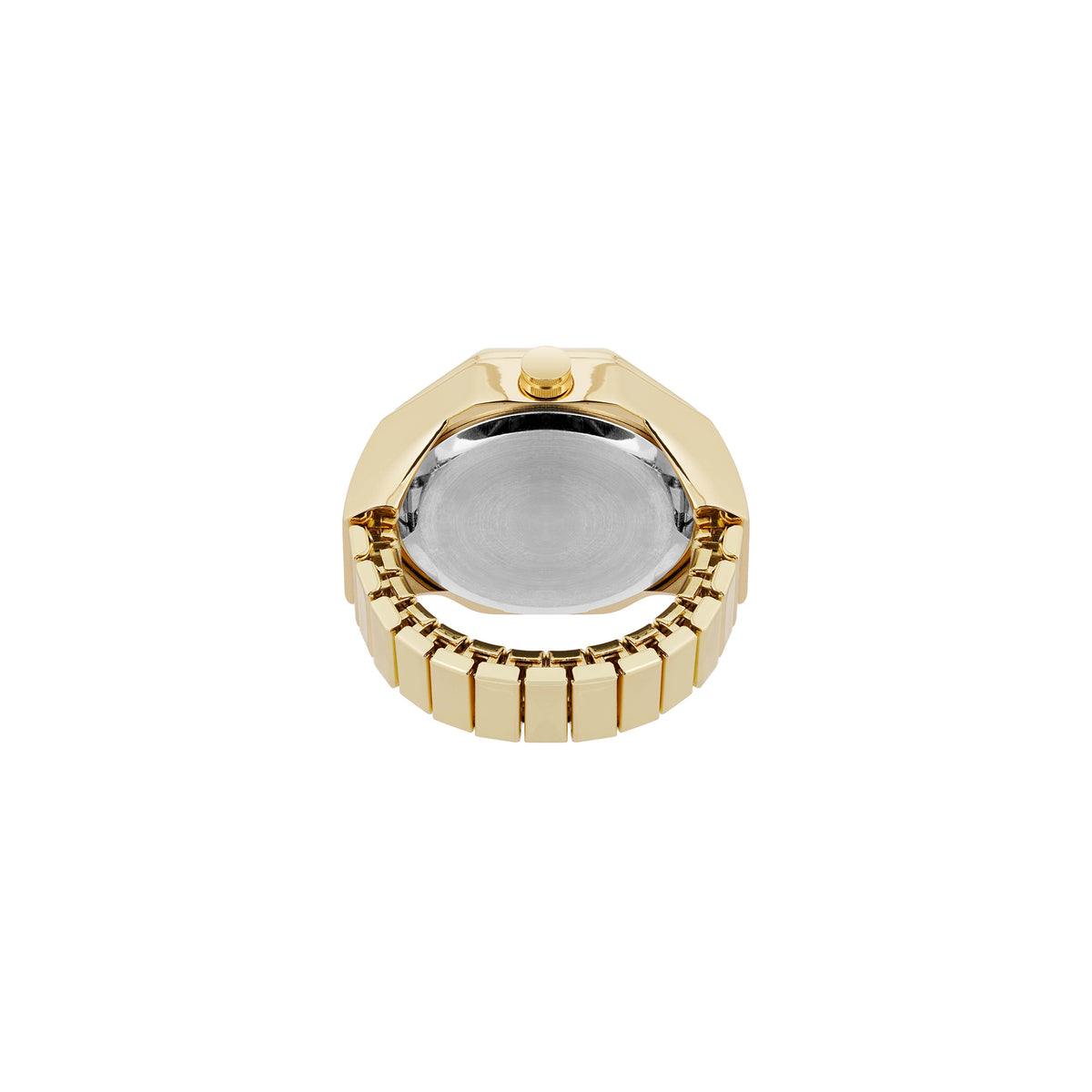 Nine West Gold Steel Silver Pink Dial Women's Ring Watch - NW3348RINGPKG