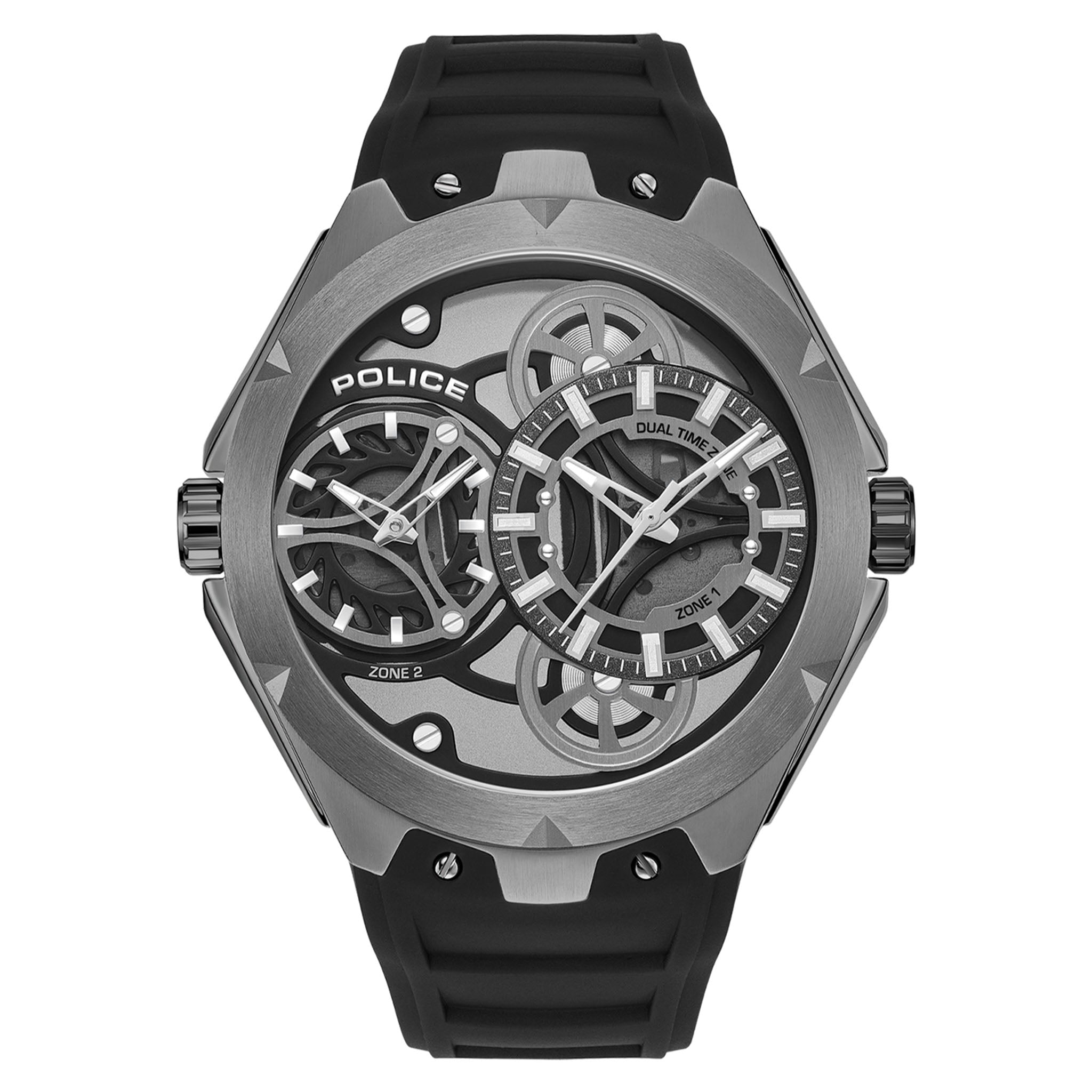 Police Black Silicone Men's Watch - PEWGM0081701
