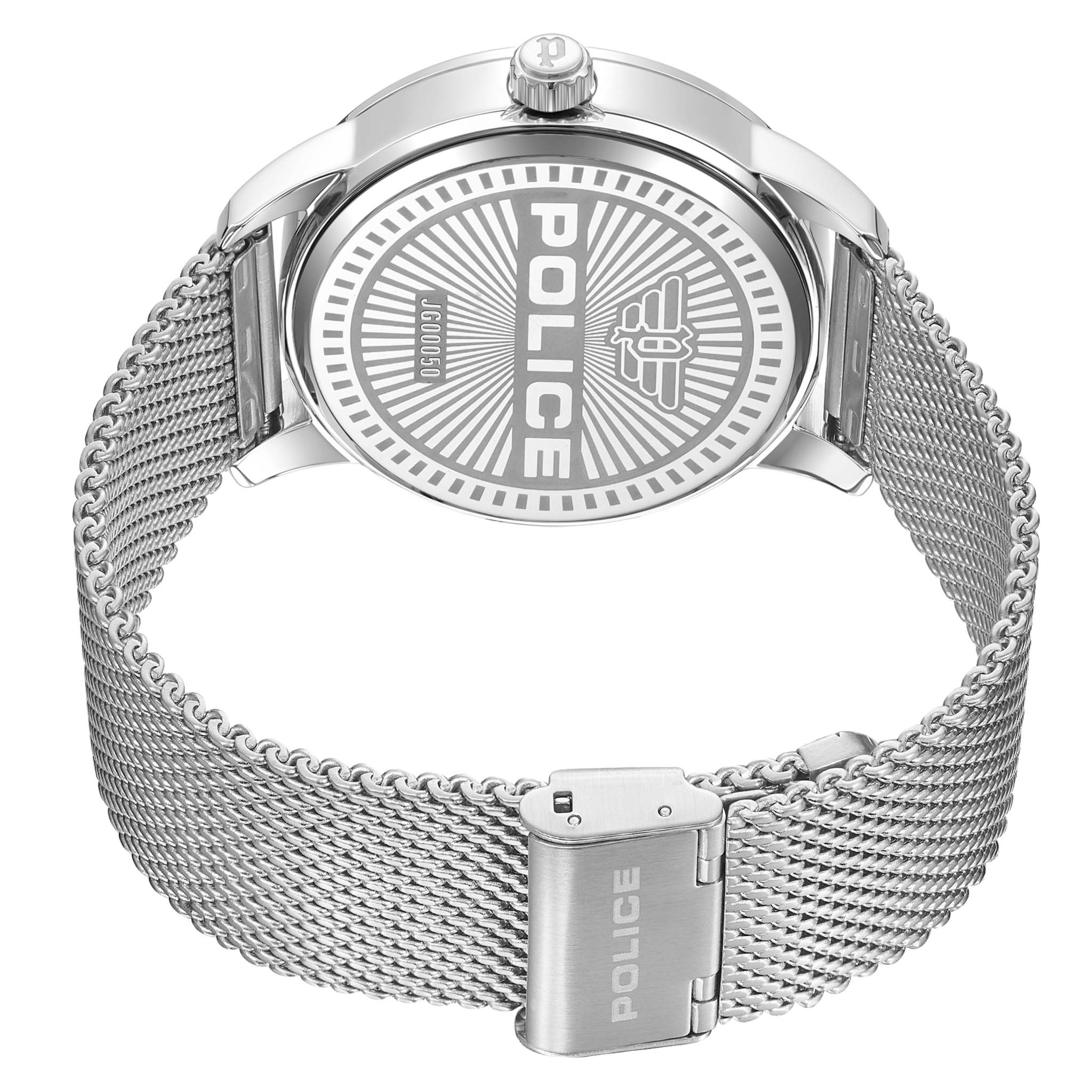 Police Silver Steel Mesh Blue Dial Men's Watch - PEWJG0005004