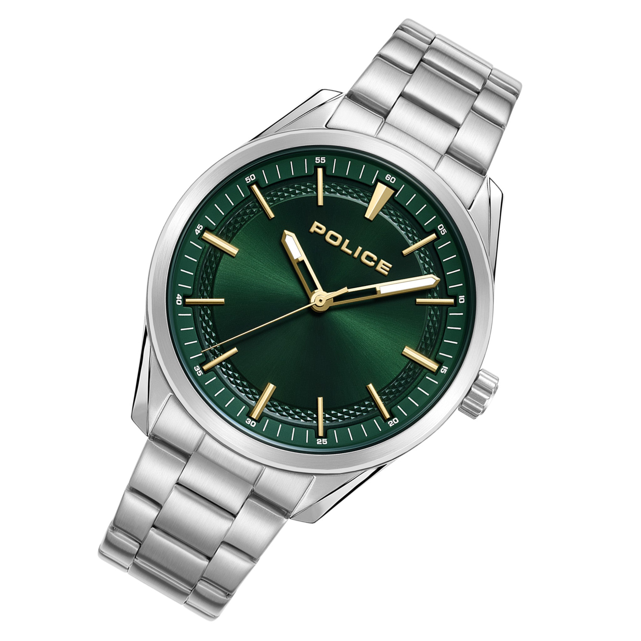 Police Stainless Steel Green Dial Men's Watch - PEWJG0018204