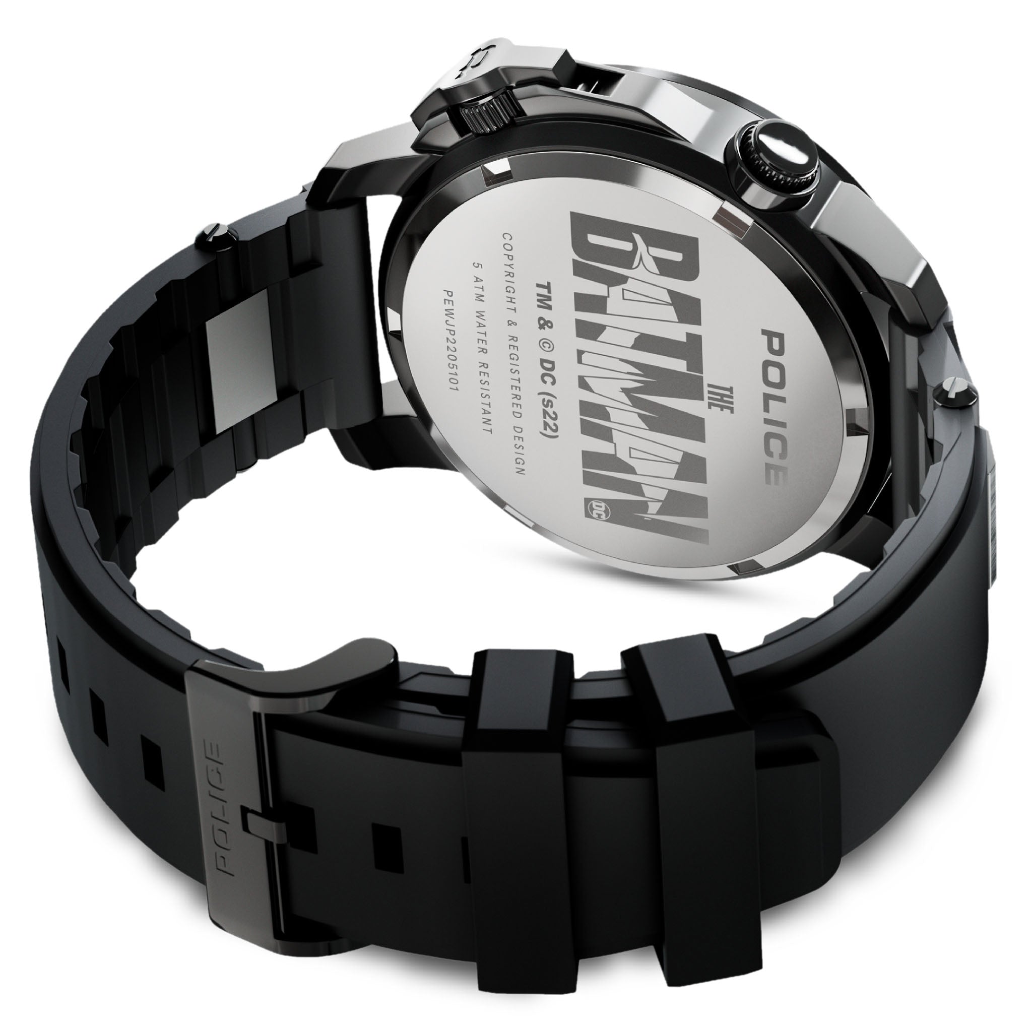 Police Silicone Black Dial Men's Watch - PEWJP2205101
