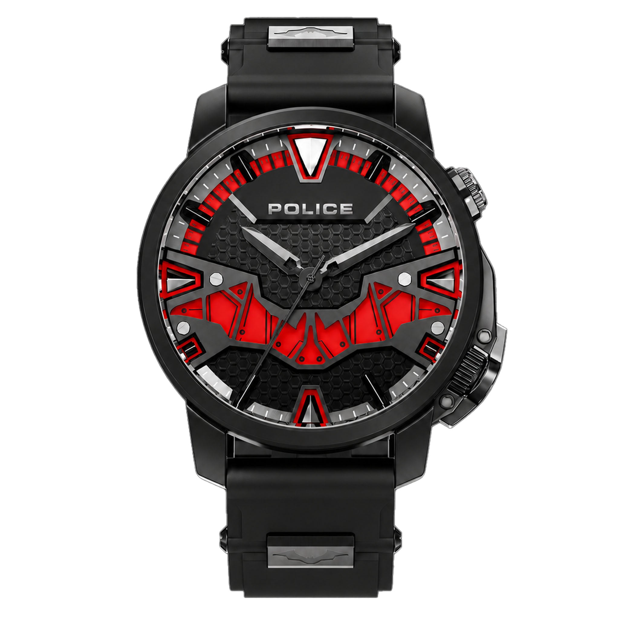 Police Black Silicone Men's Watch - PEWJP2205102