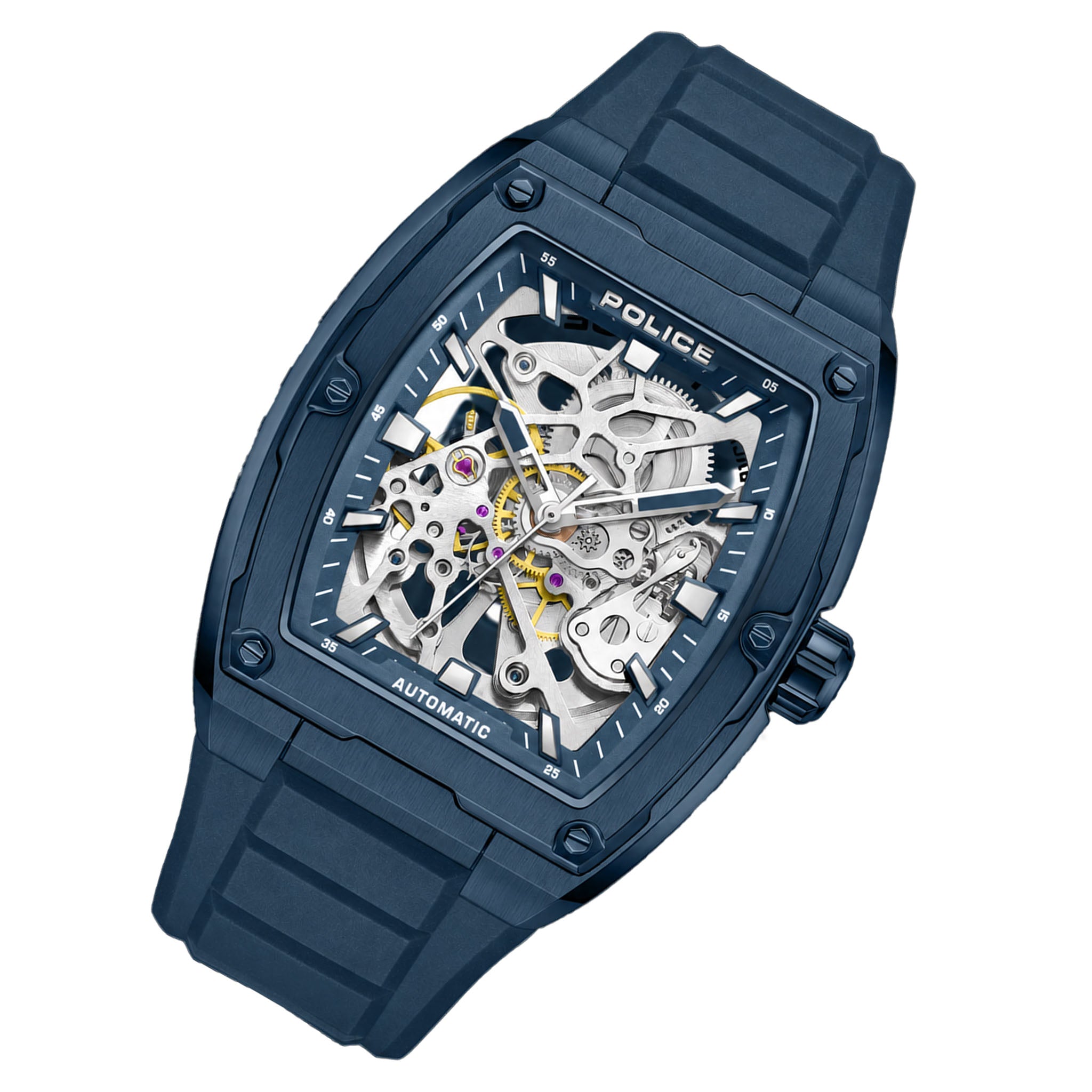 Police Blue Silicone Men's Watch - PEWJR0005905