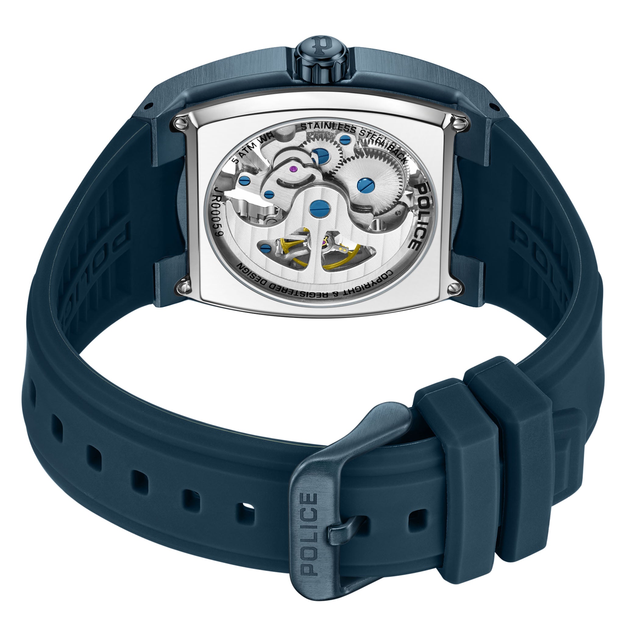 Police Blue Silicone Men's Watch - PEWJR0005905