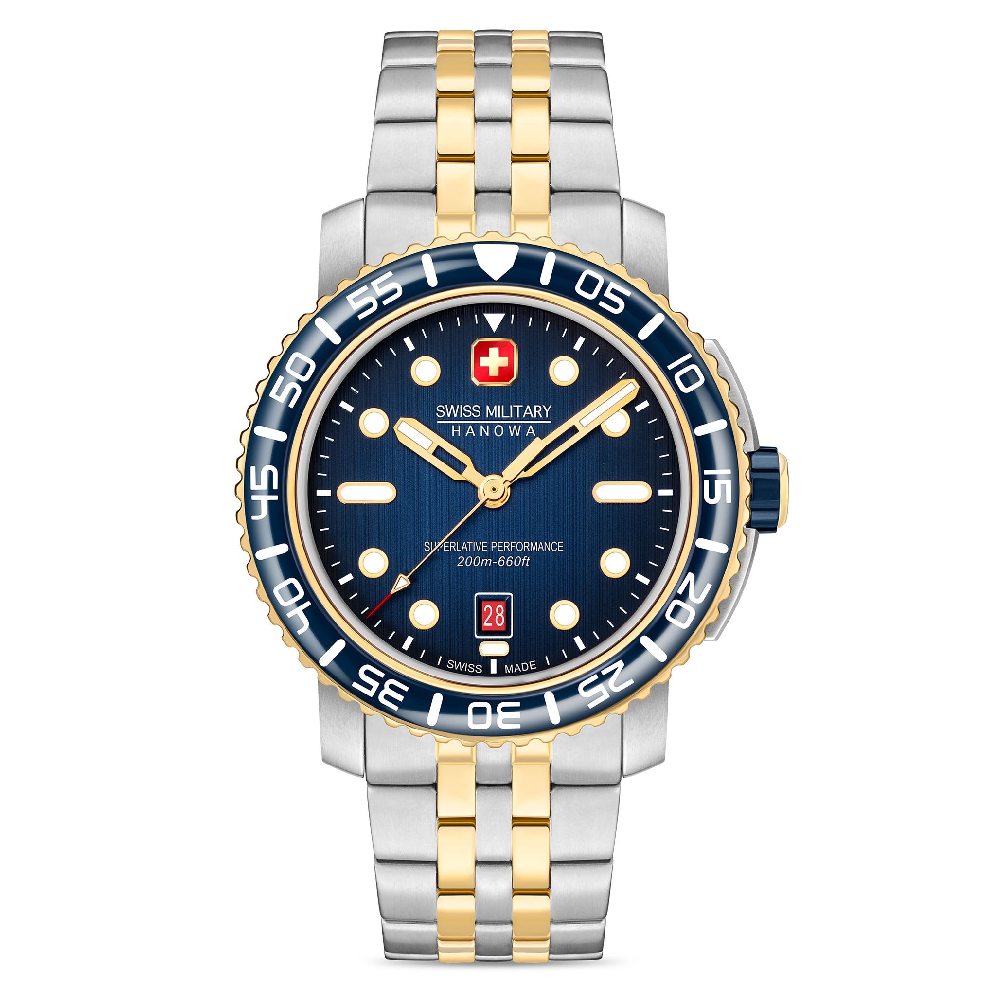 Swiss Military Hanowa Stainless Steel Blue Dial Men's Watch - SMWGH0001760