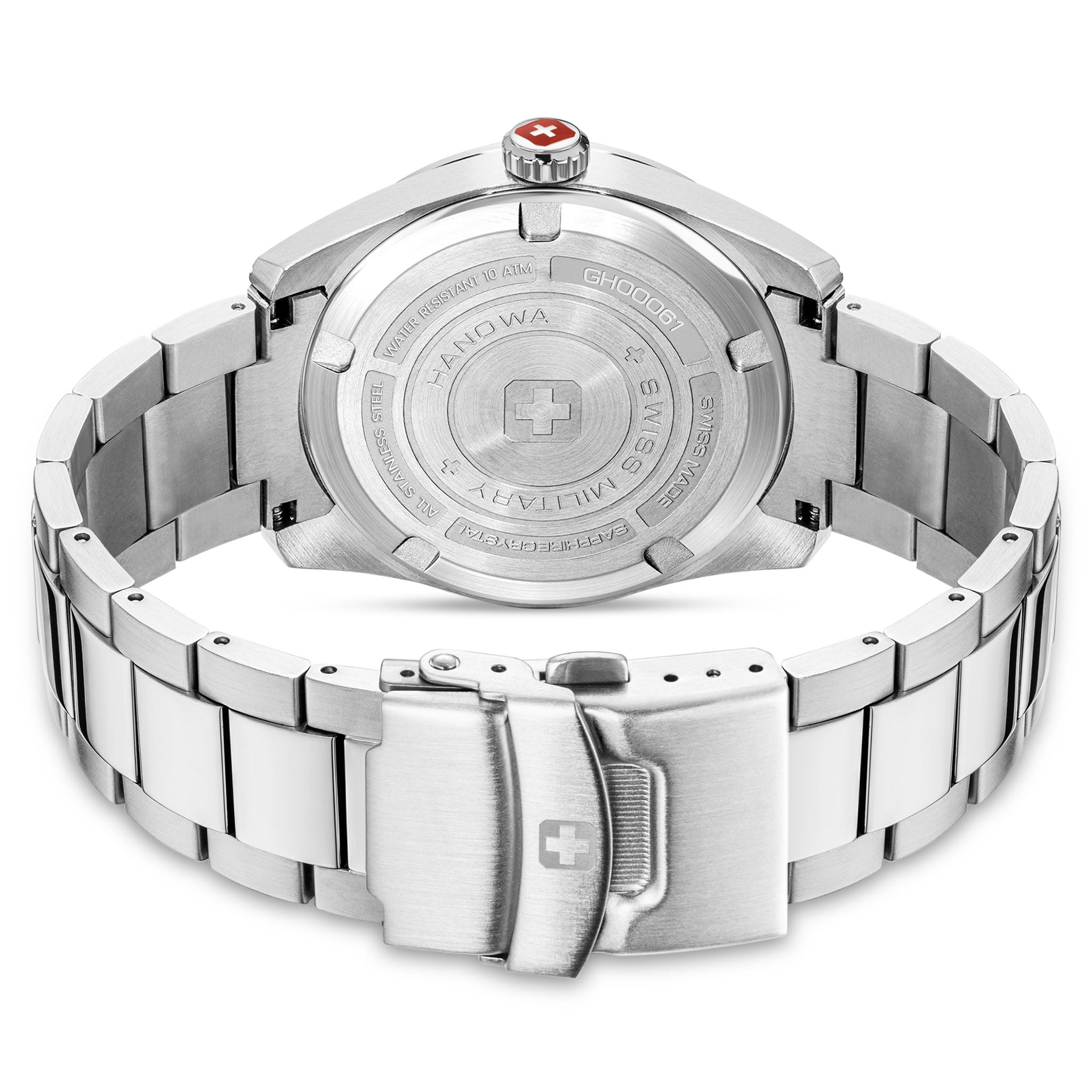 Swiss Military Hanowa Stainless Steel Green Dial Men's Swiss Made Watch - SMWGH0006101