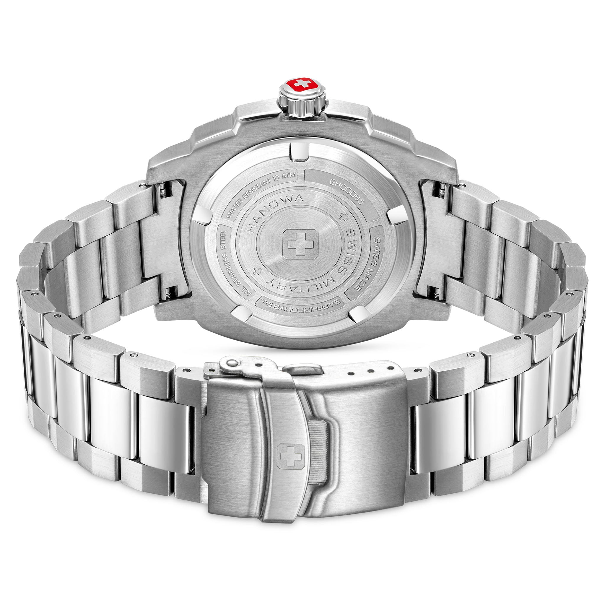 Swiss Military Hanowa Stainless Steel Black Dial Men's Swiss Made Watch - SMWGH0006501