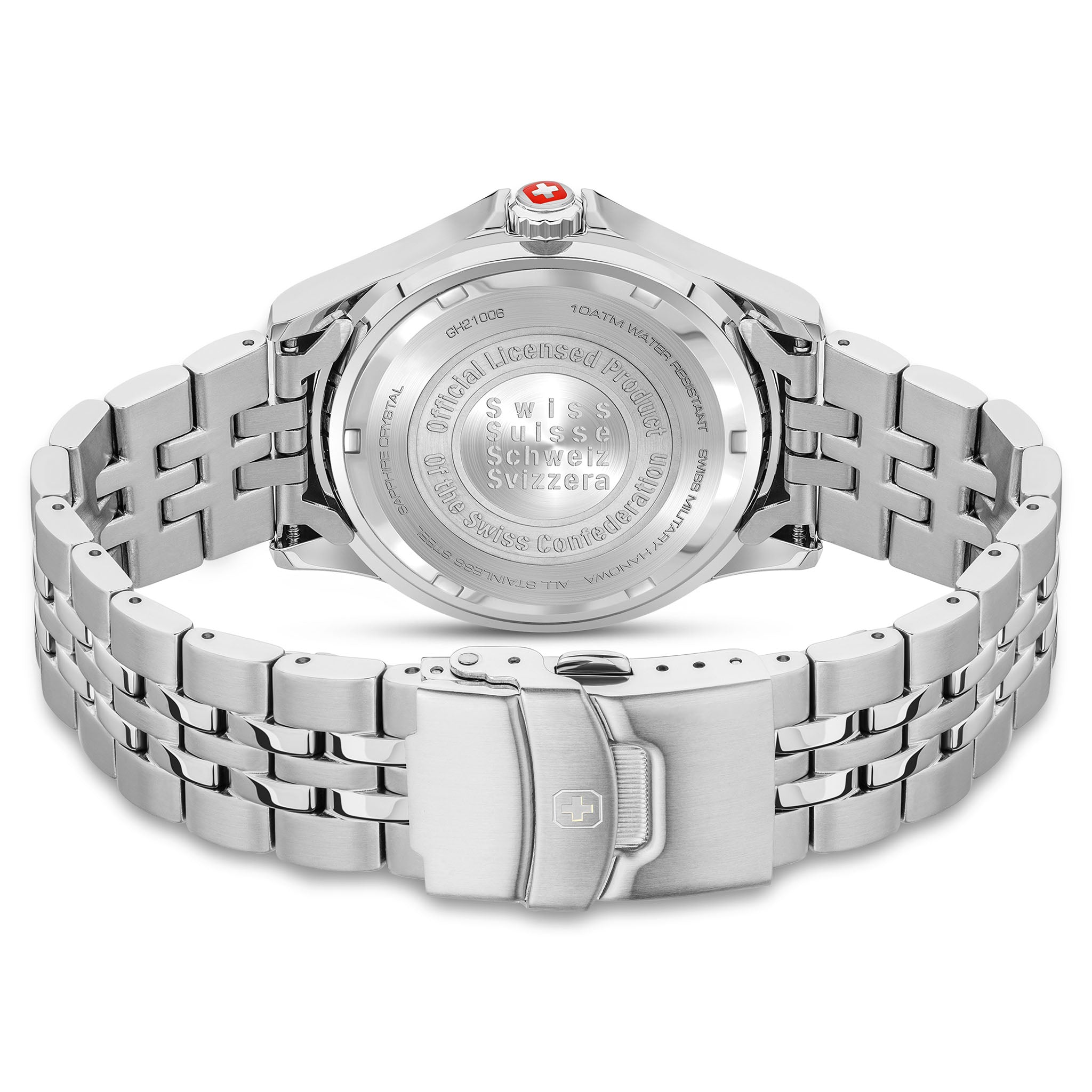Swiss Military Hanowa Stainless Steel Blue Dial Men's Swiss Made Watch - SMWGH2100602