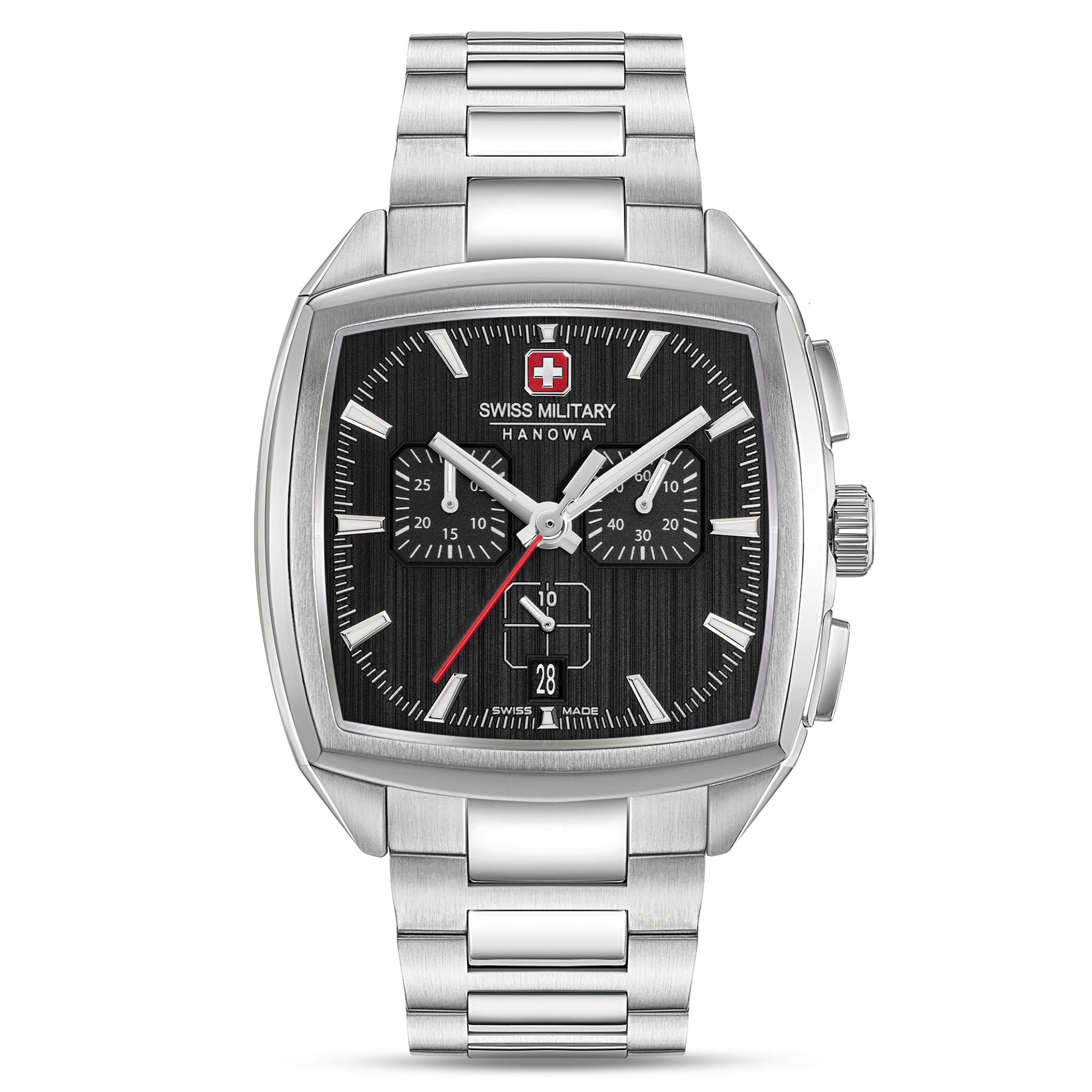Swiss Military Hanowa Stainless Steel Black Dial Men's Watch - SMWGI0004301