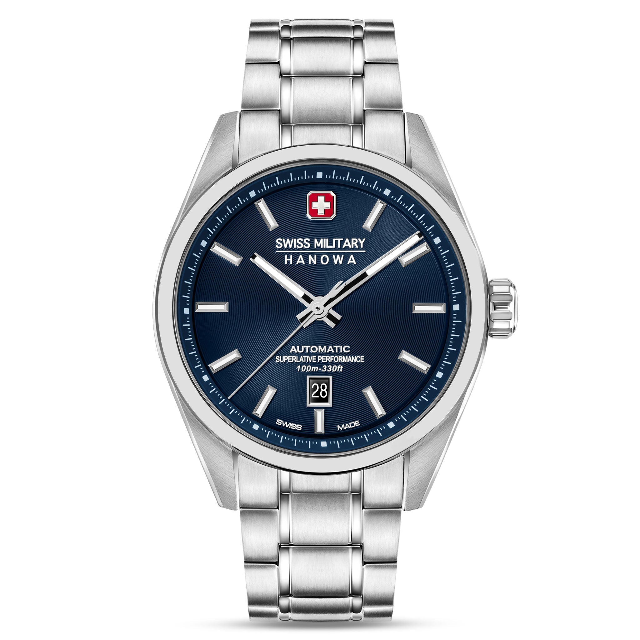 Swiss Military Hanowa Stainless Steel Blue Dial Men's Watch - SMWGL0006202