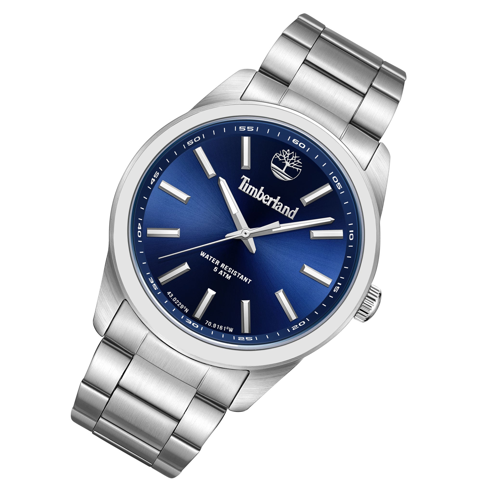 Timberland Stainless Steel Navy Dial Men's Watch - TDWGG0010805