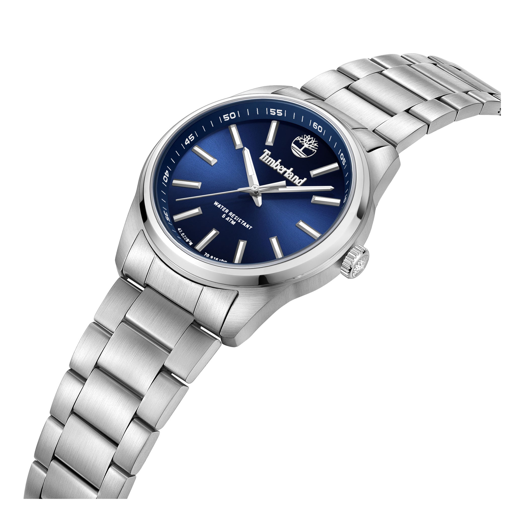 Timberland Stainless Steel Navy Dial Men's Watch - TDWGG0010805