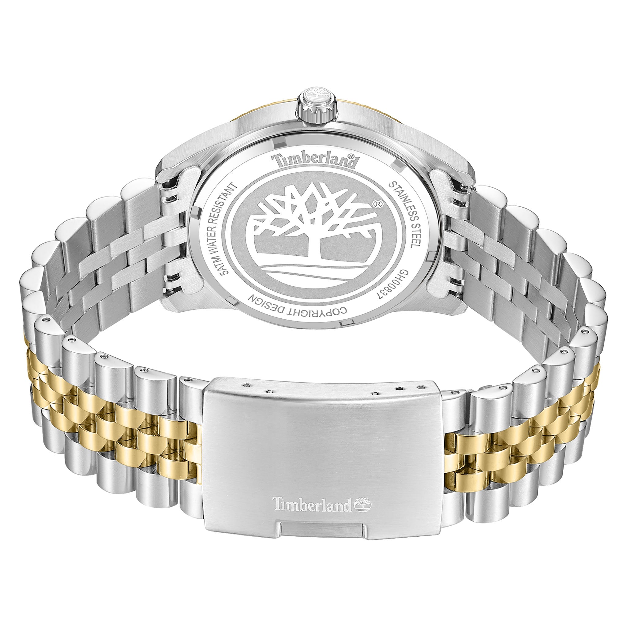 Timberland Two-Tone Steel Green Dial Men's Watch - TDWGH0083703
