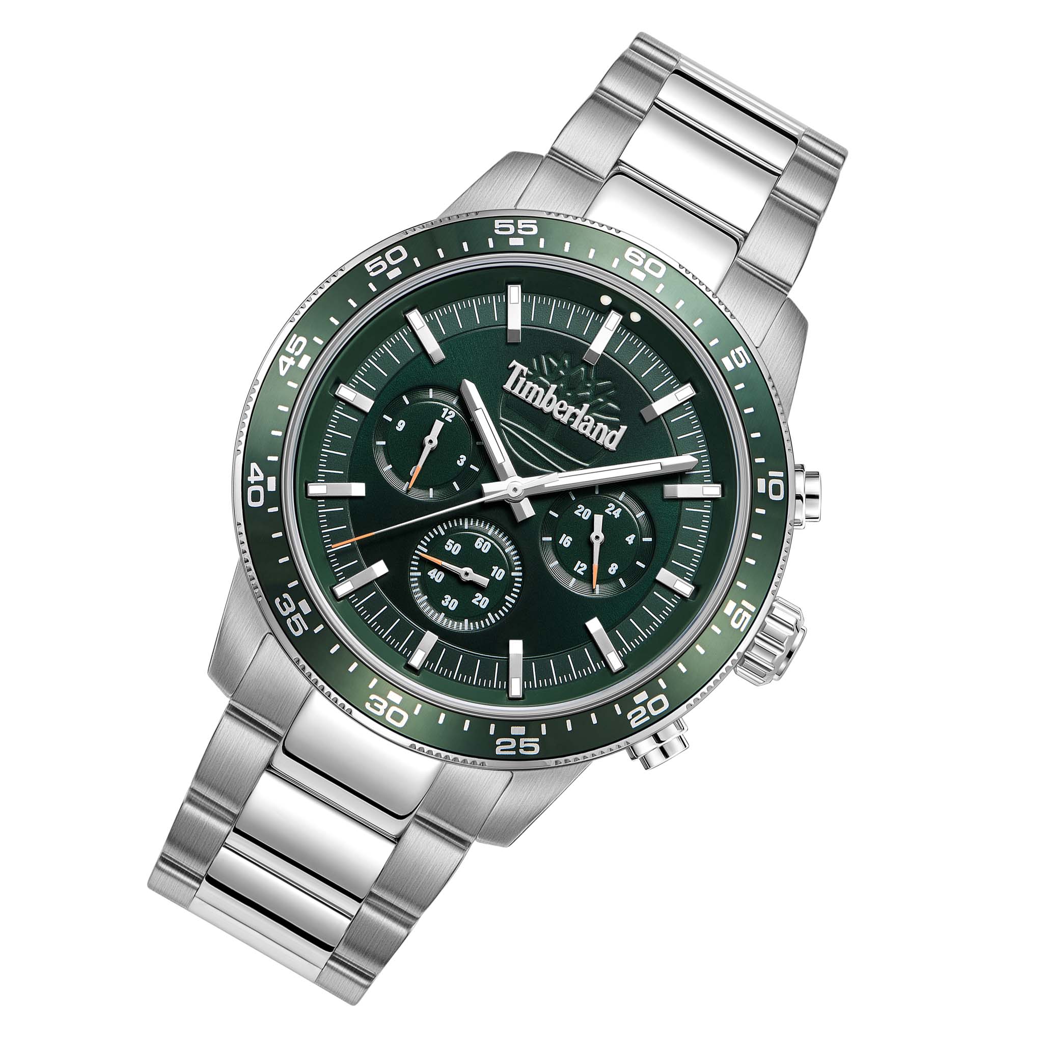Timberland Stainless Steel Green Dial Chronograph Men's Watch - TDWGK0041301