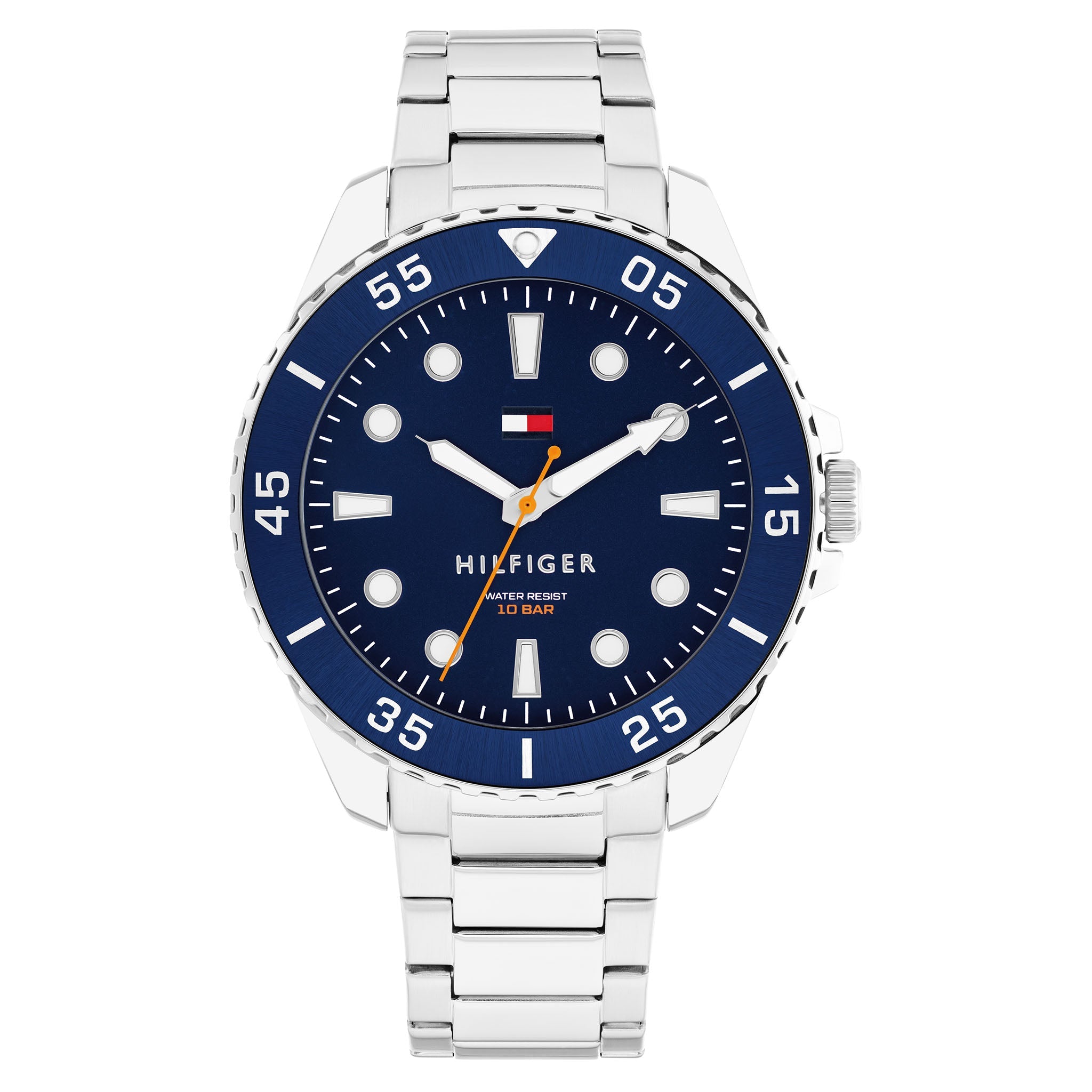 Tommy Hilfiger Stainless Steel Blue Dial Men's Watch - 1792202