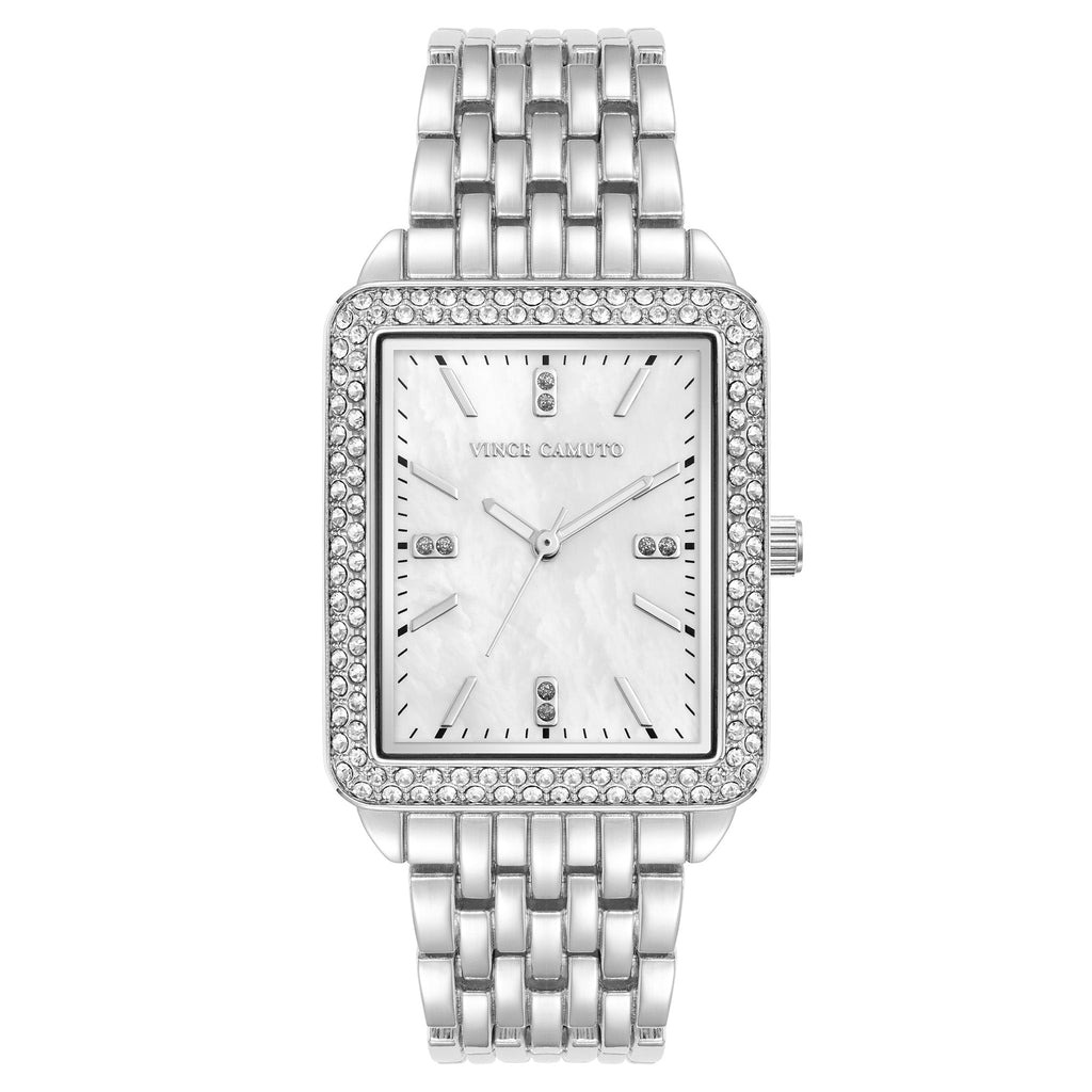 Vince Camuto Silver Tone Metal White MOP Dial Women display picture 3