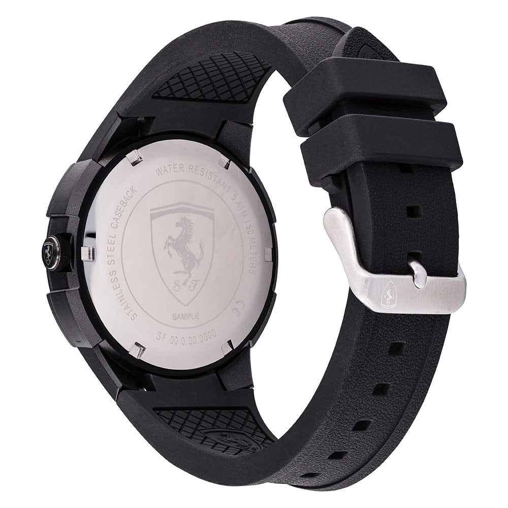 Scuderia Ferrari Apex Black Silicone Men's Watch - 830662