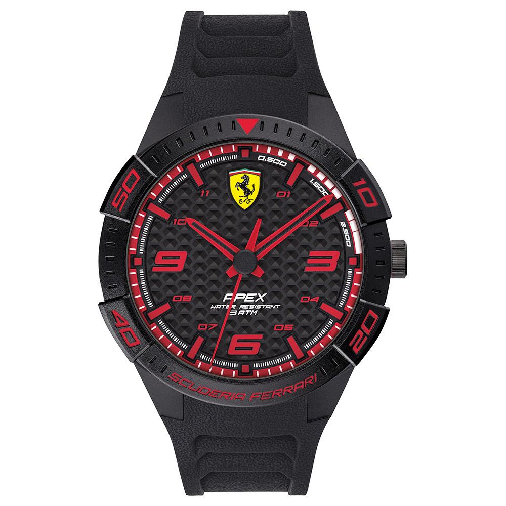 Scuderia Ferrari Apex Black Silicone Men's Watch - 830662
