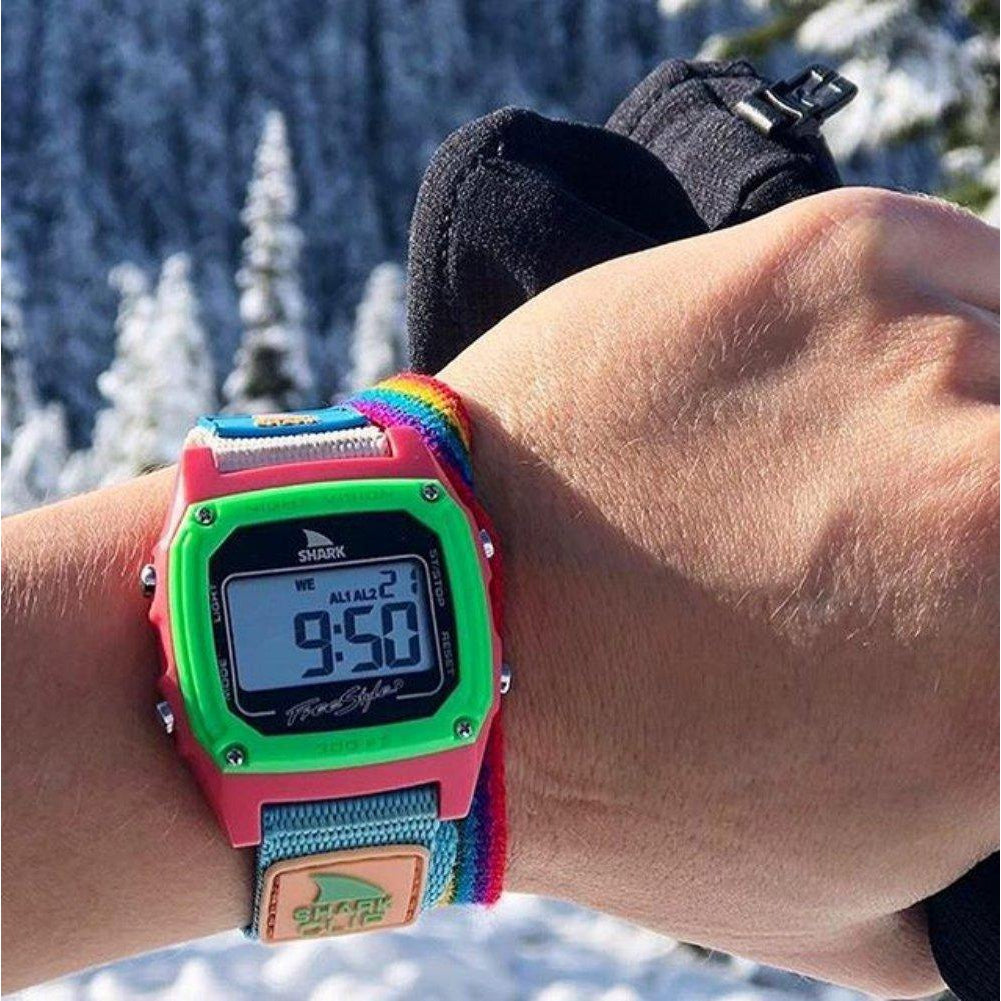 Freestyle Shark Classic Clip Black & Neon Watch - 10006644