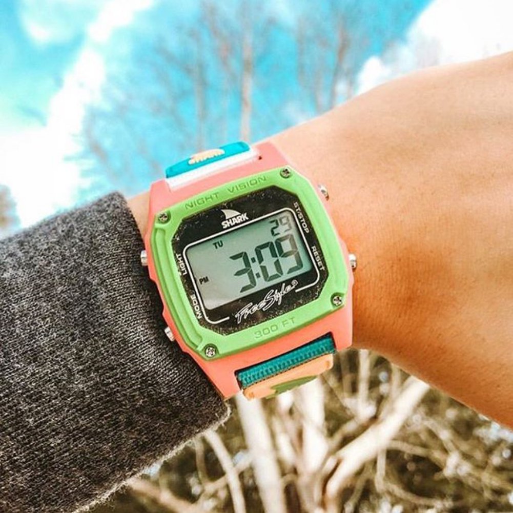 Freestyle Shark Classic Clip Black & Neon Watch - 10006644